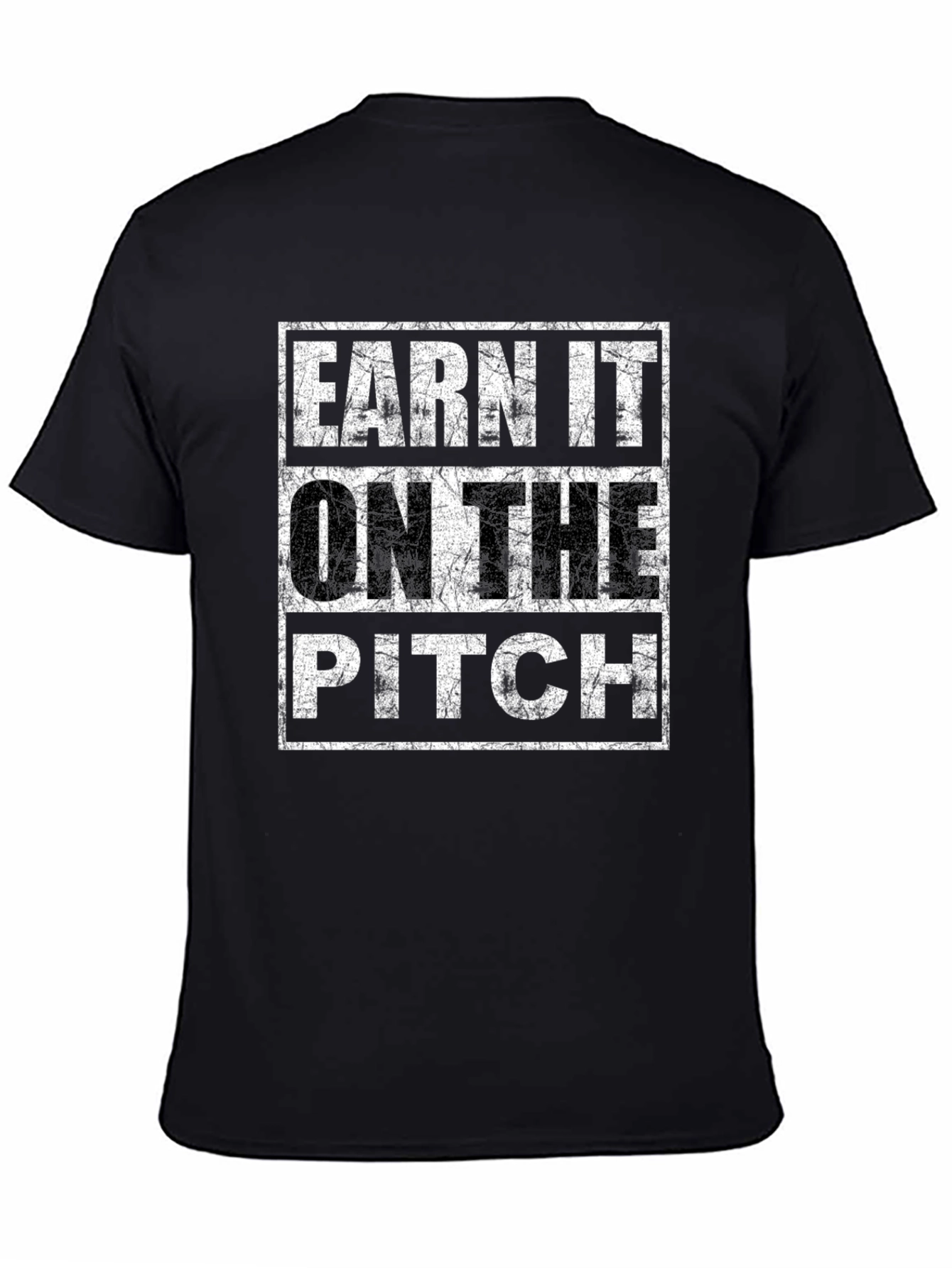 Earn It On The Pitch Graphic Tee - Black