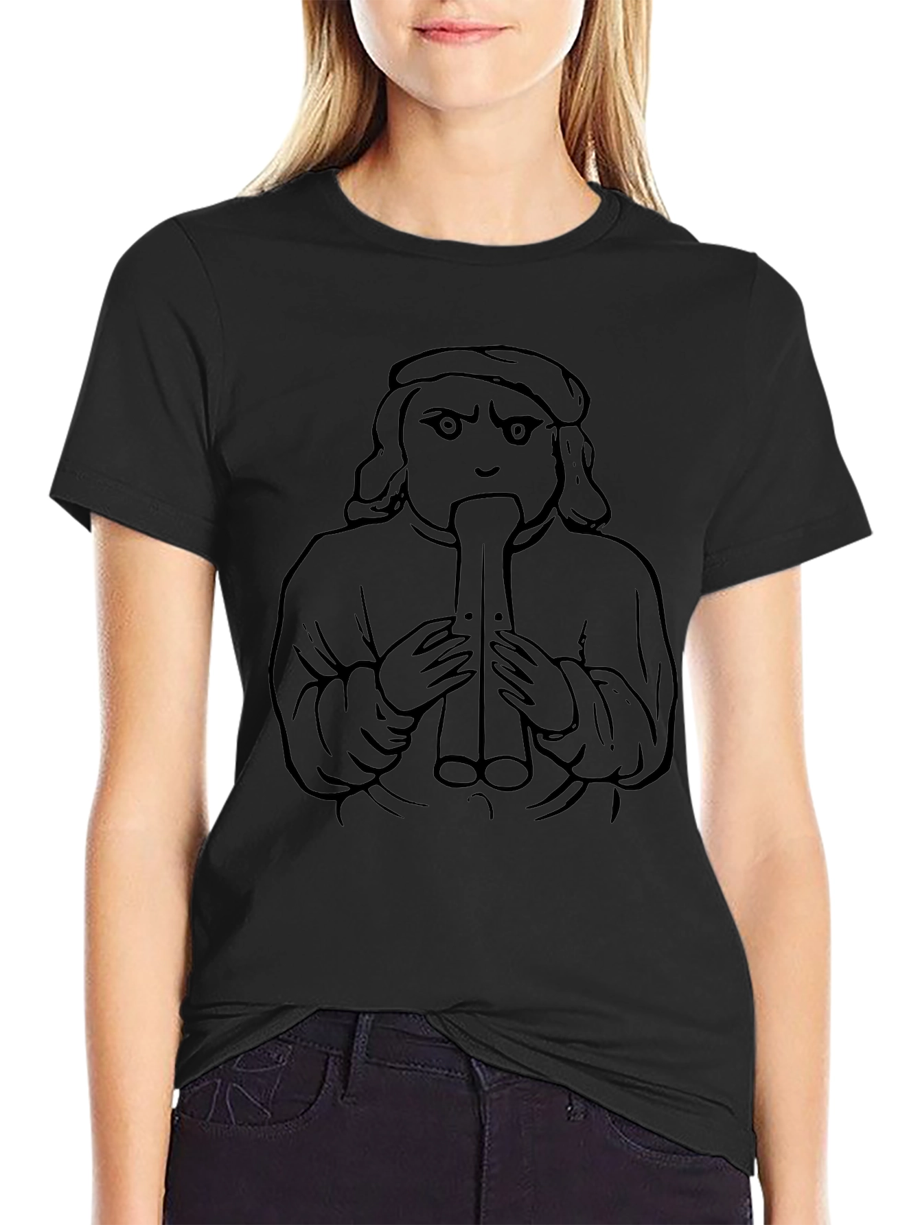 Unique Graphic Tee - Medieval Flute Player