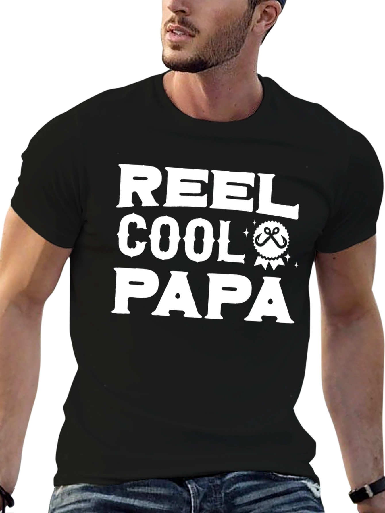 Reel Cool Papa T-Shirt - Fishing Dad Tee
