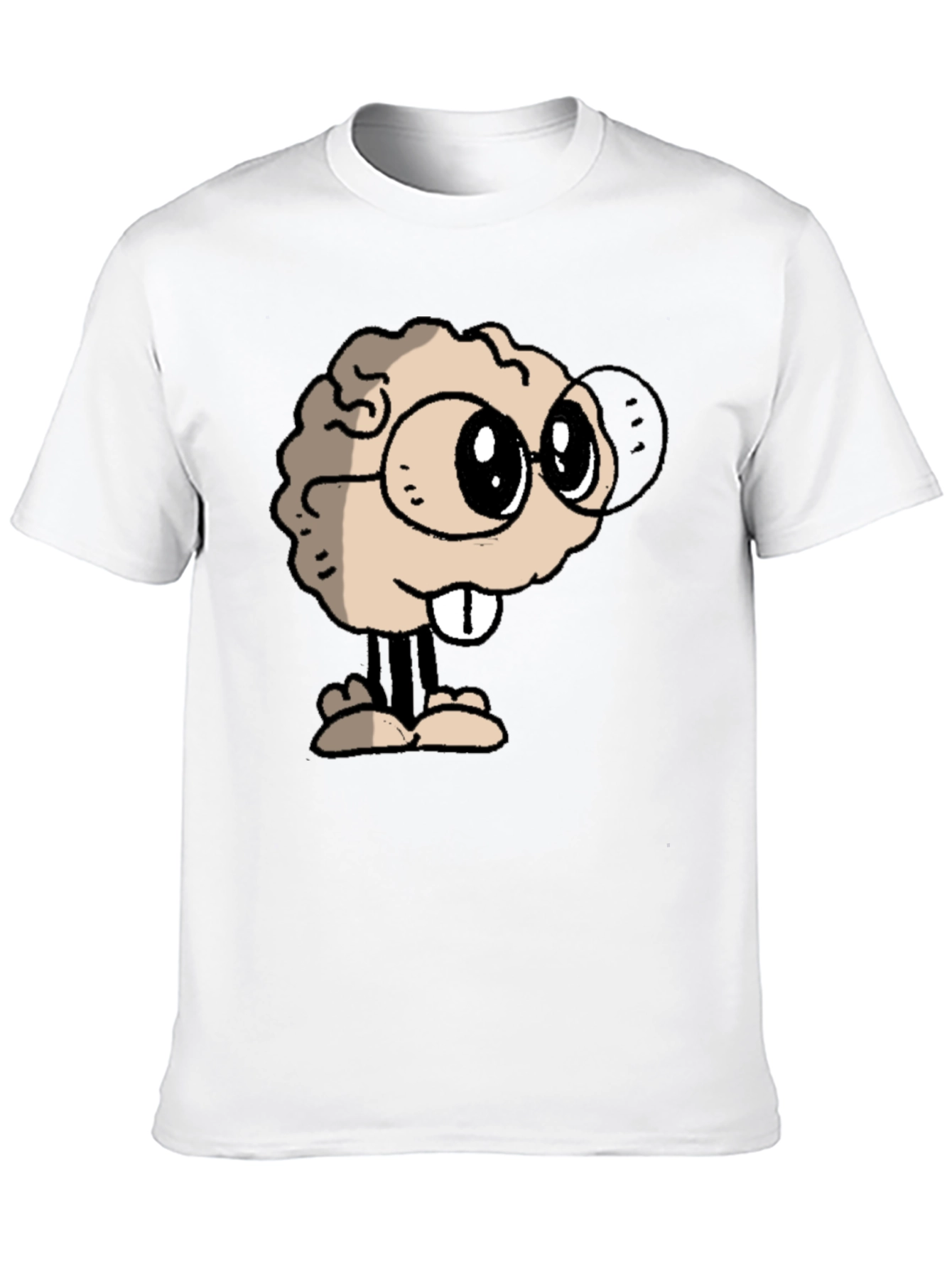 Brainy Character Graphic Tee - Black