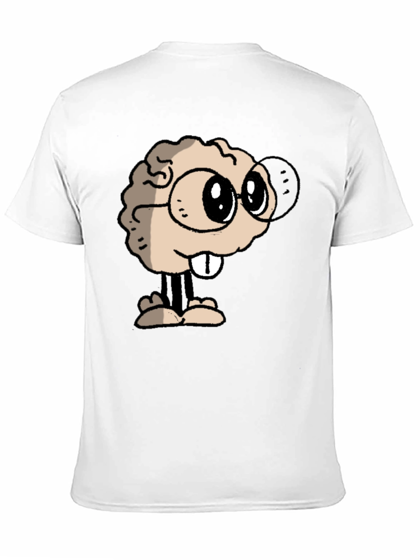 Brainy Character Graphic Tee - Black