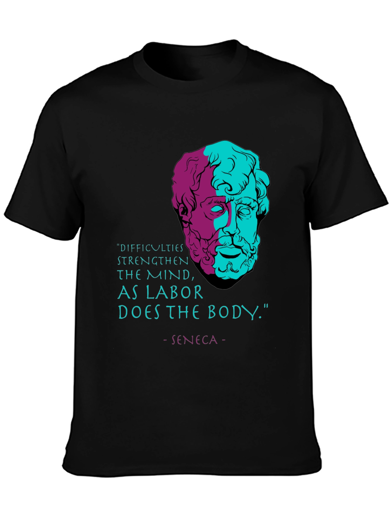 Stoic Philosophy T-Shirt - Seneca Quote Tee