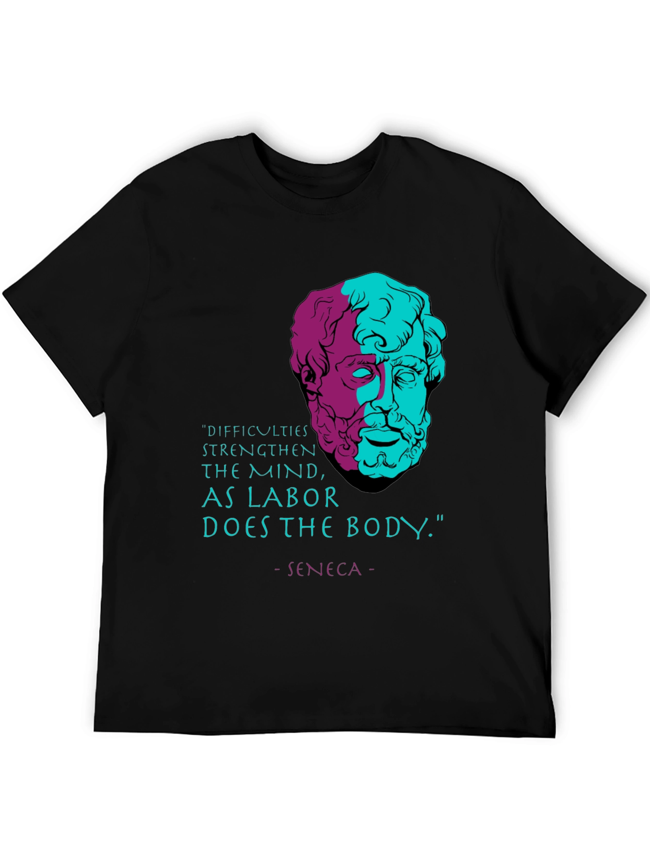 Stoic Philosophy T-Shirt - Seneca Quote Tee