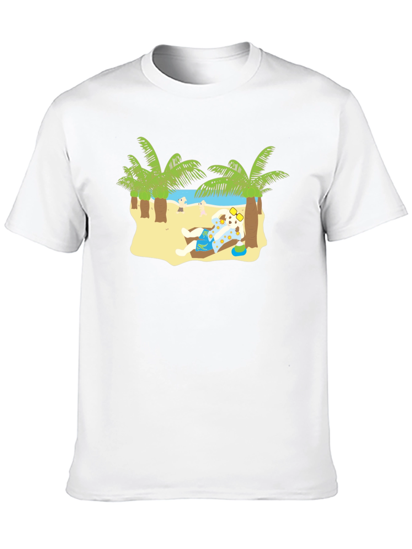 Relaxing Dog on Beach T-Shirt