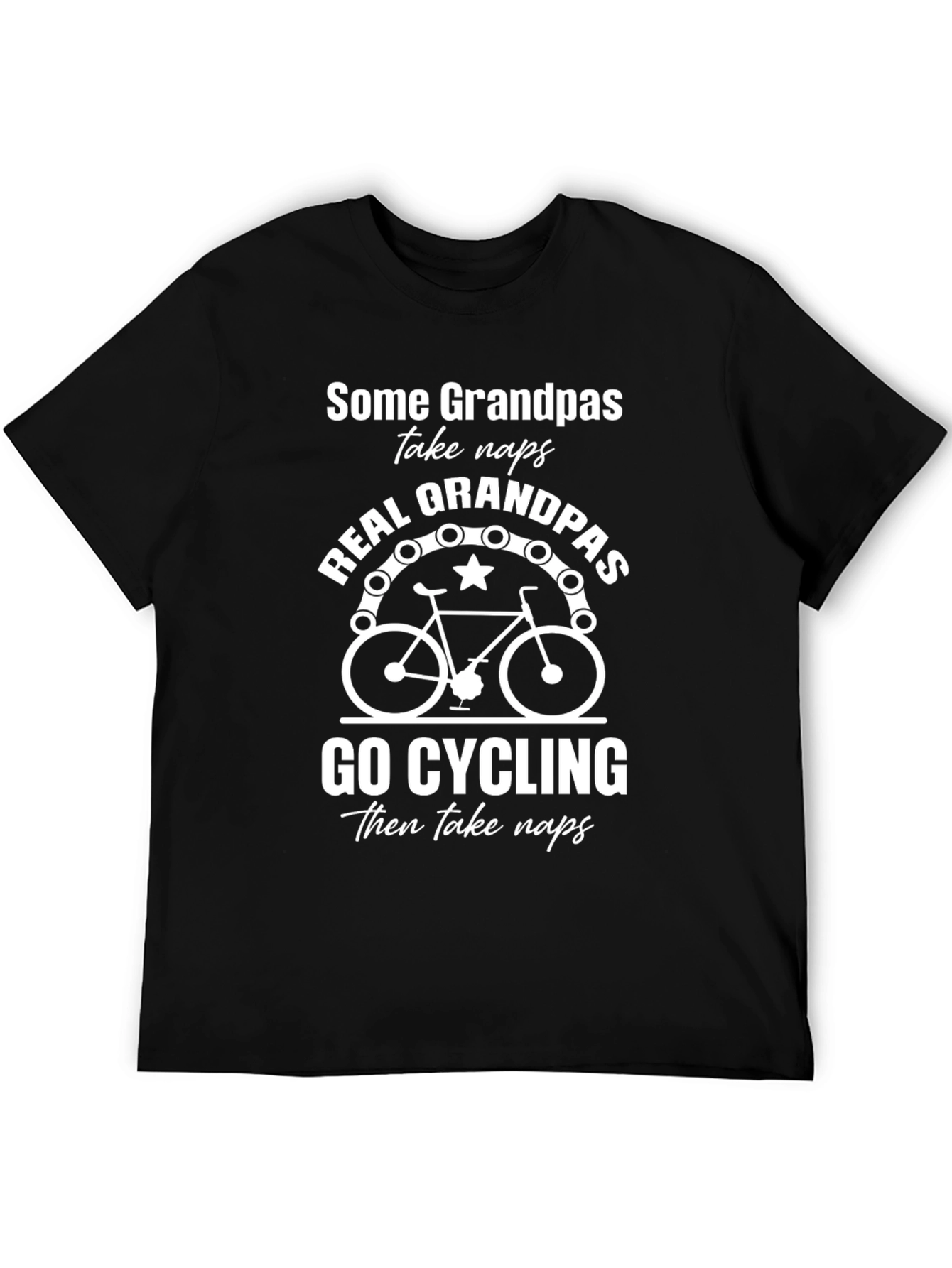 Real Grandpas Go Cycling T-Shirt