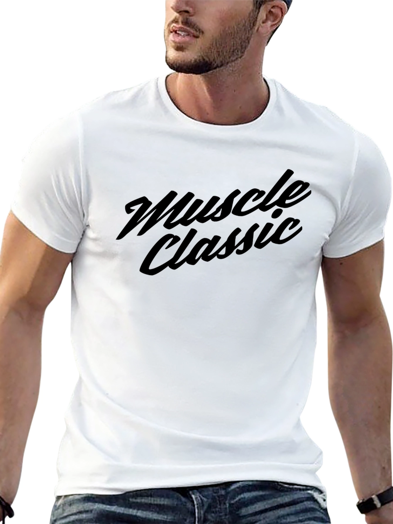 Muscle Classic Graphic Tee - Black