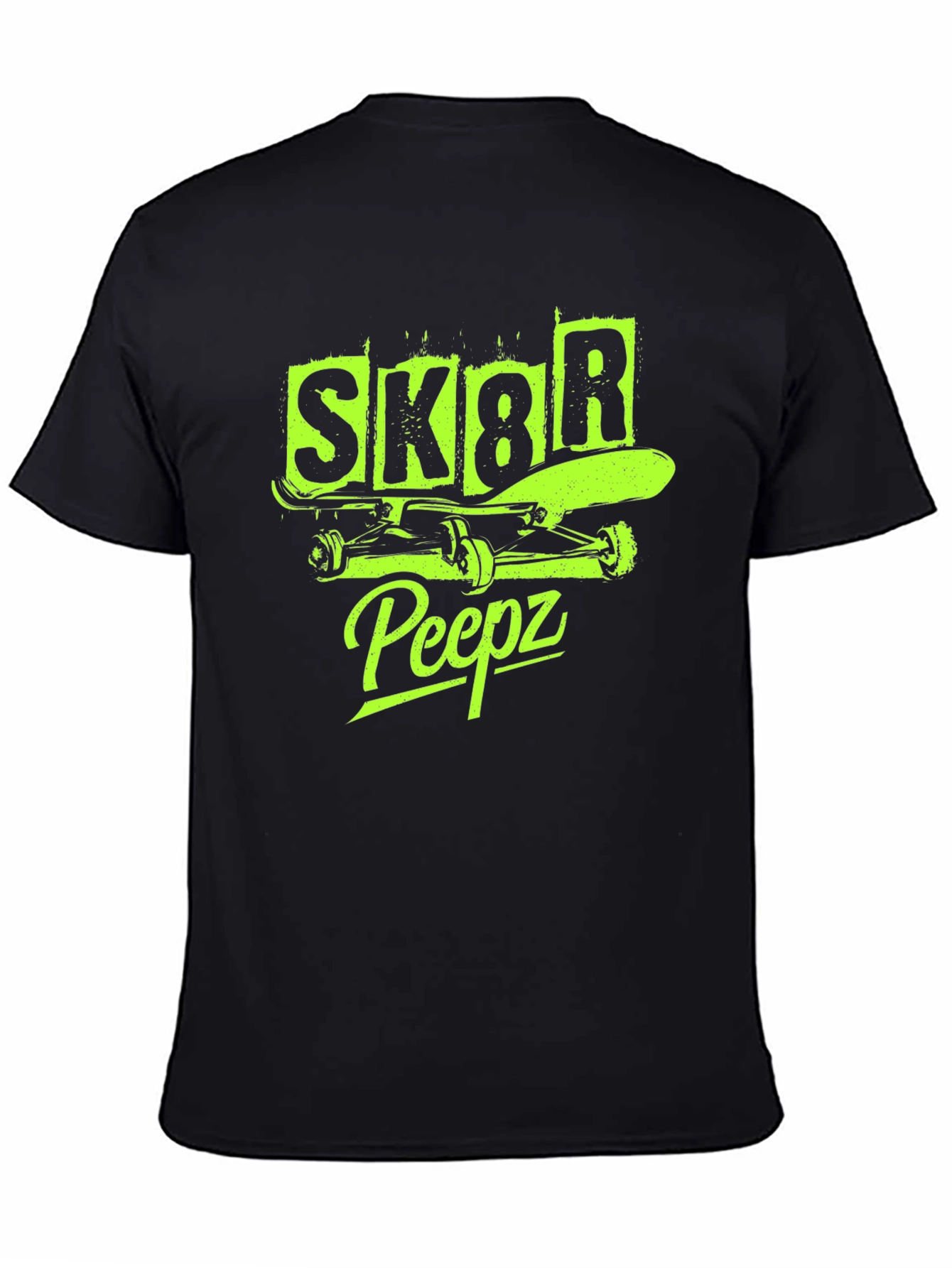 SK8R Peepz Graphic Tee - Skateboarder Style