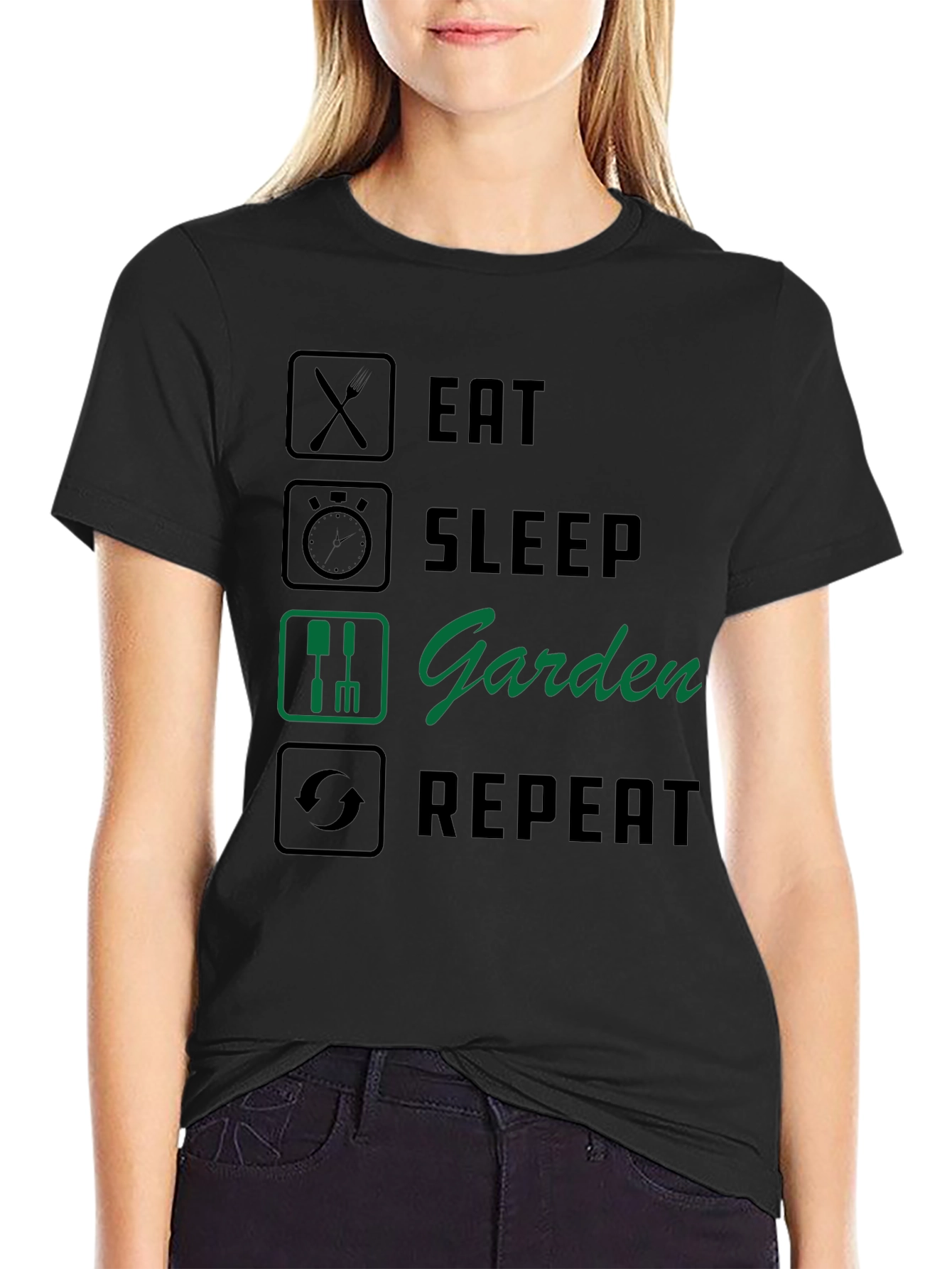 Eat Sleep Garden Repeat T-Shirt