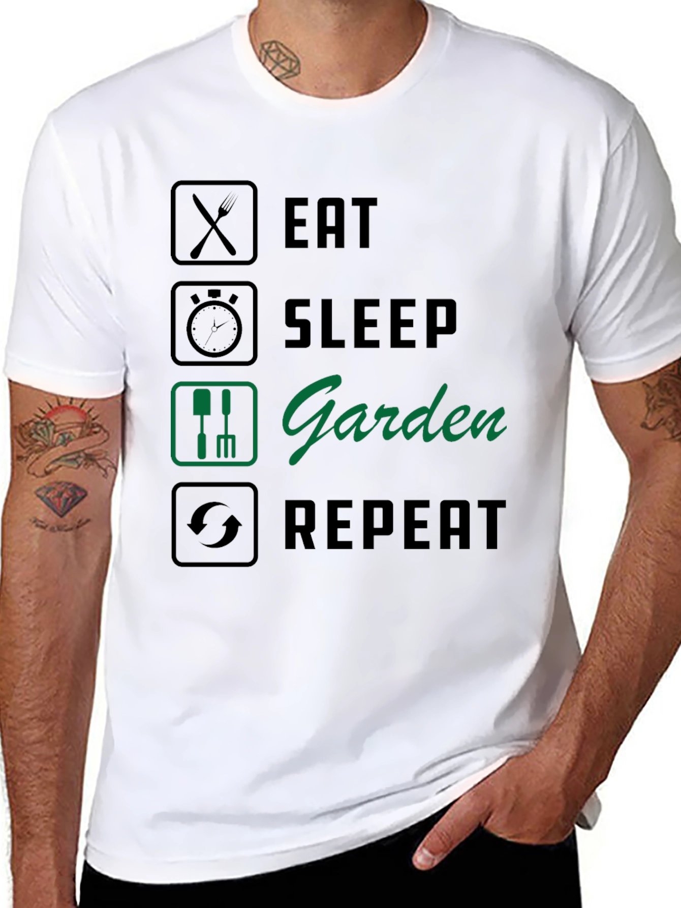 Eat Sleep Garden Repeat T-Shirt