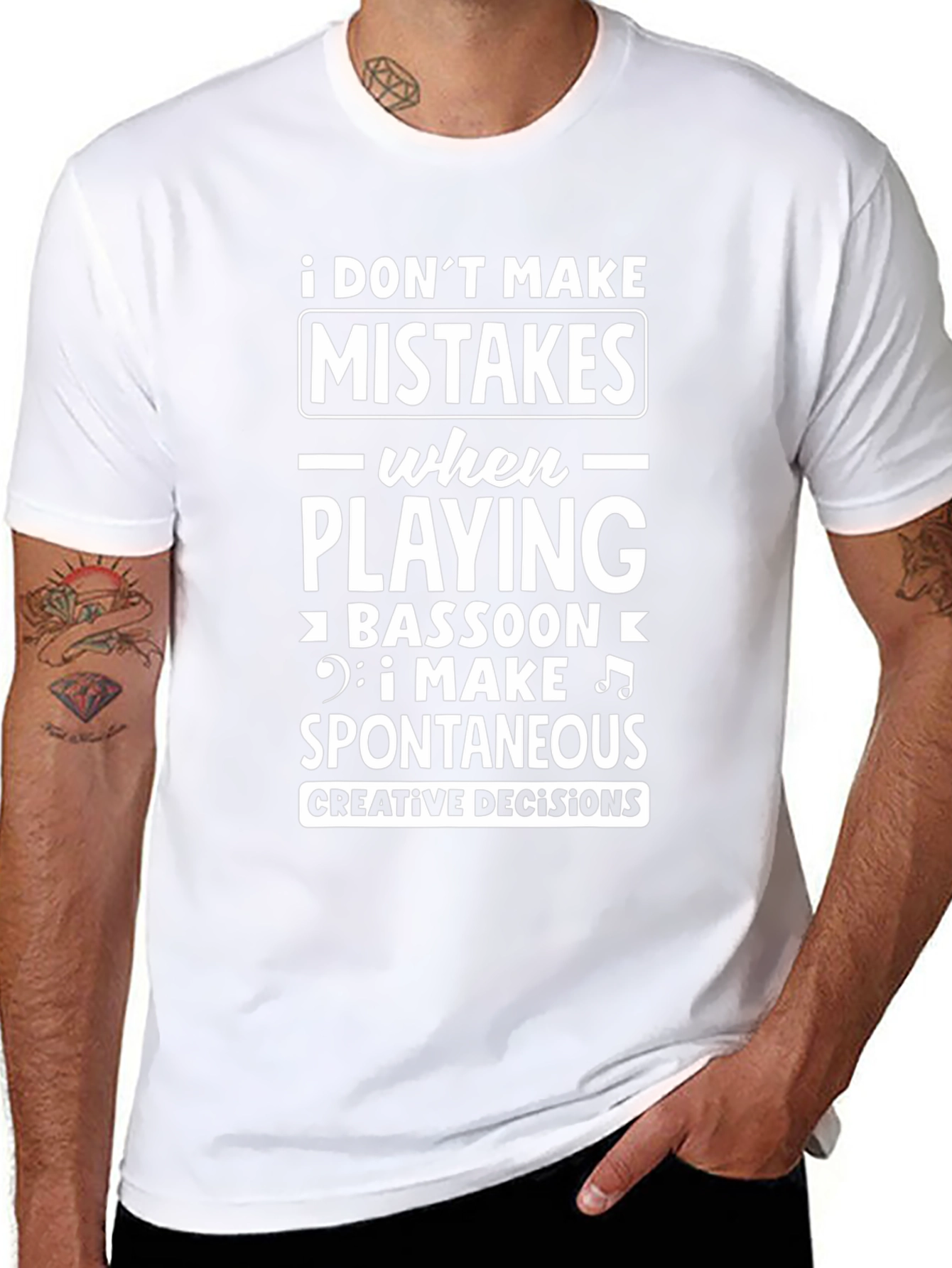 Bassoon Player Spontaneous Decisions Graphic T-Shirt