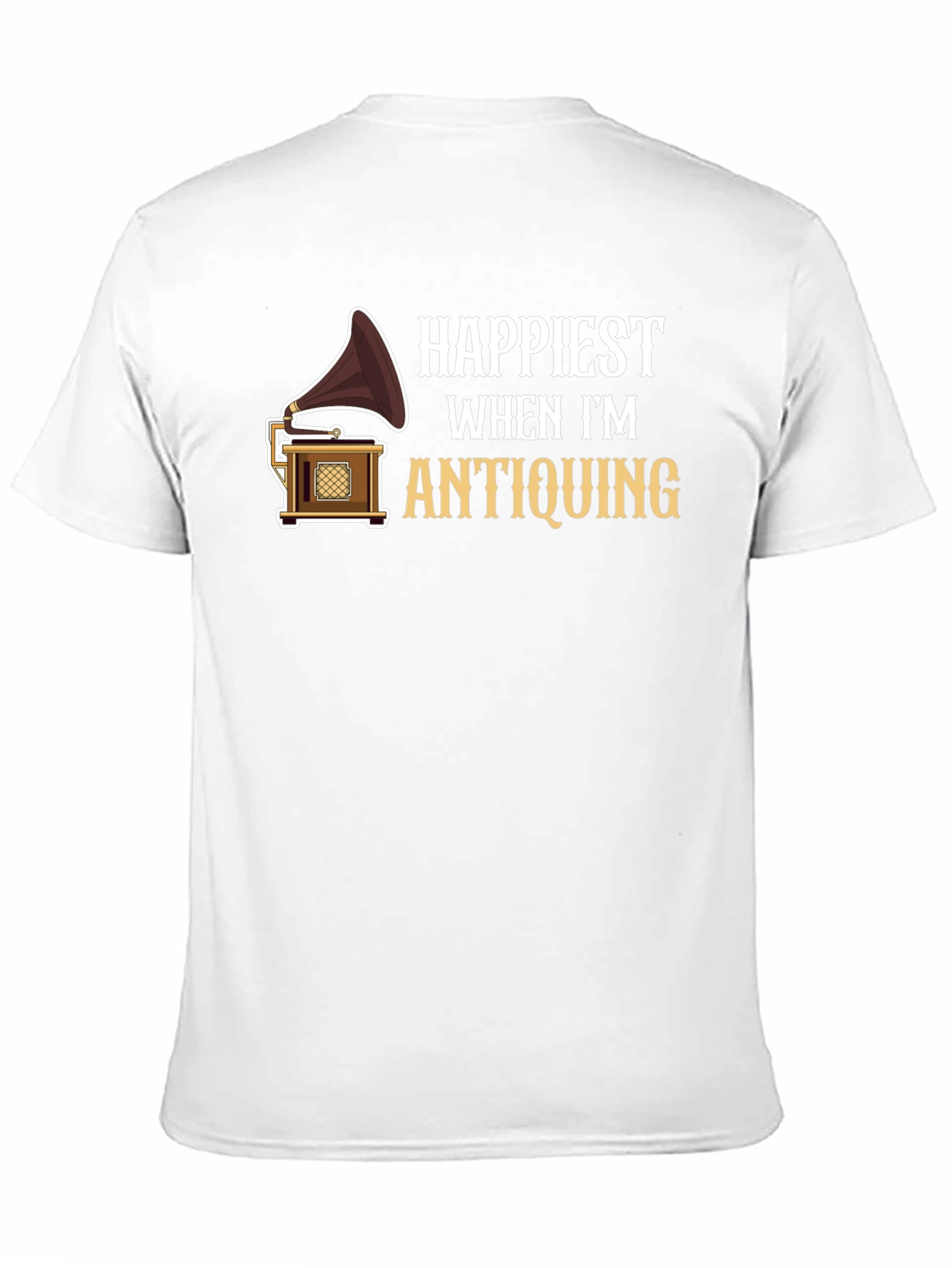 Happiest When Im Antiquing Graphic T-Shirt