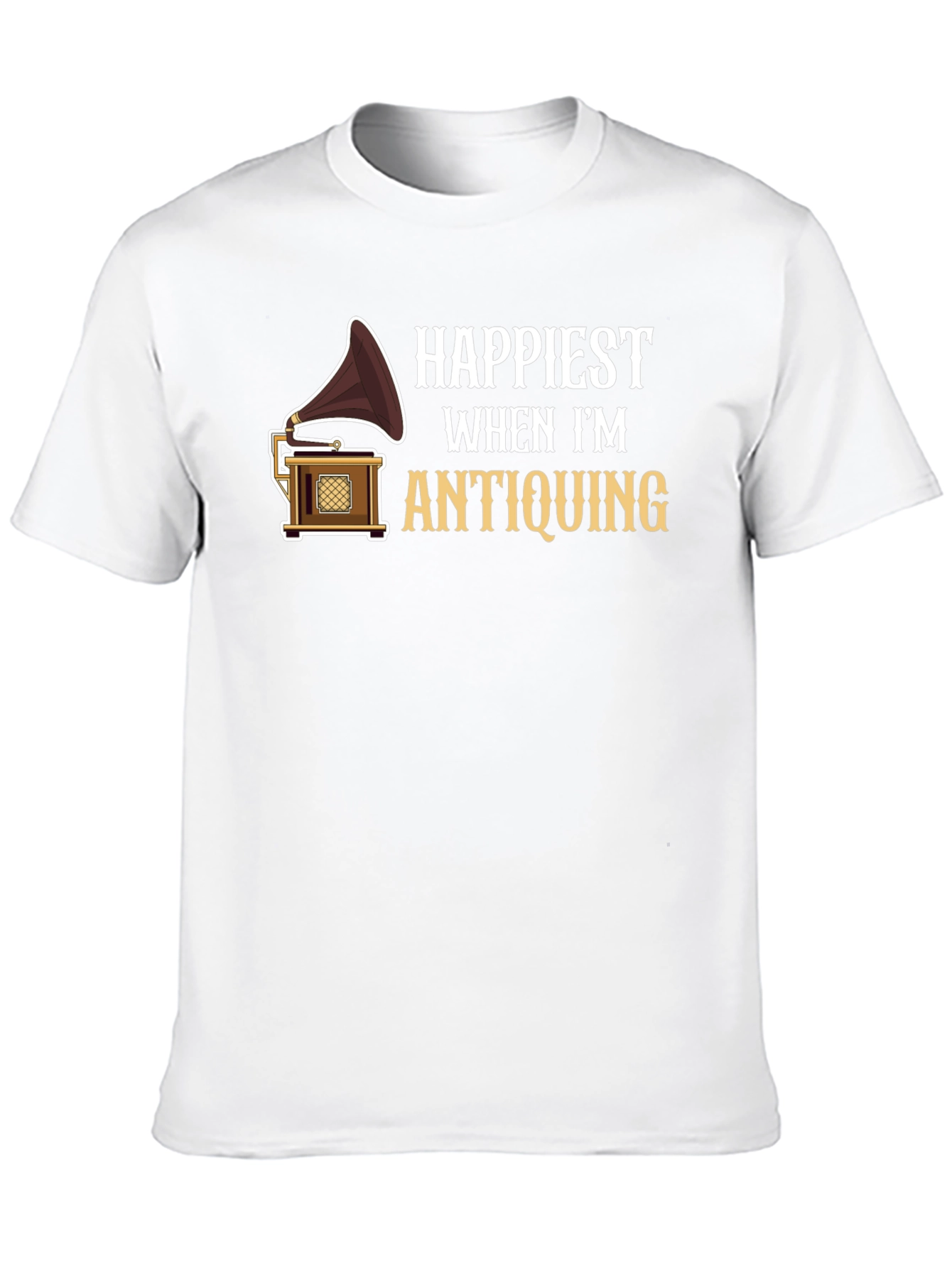 Happiest When Im Antiquing Graphic T-Shirt