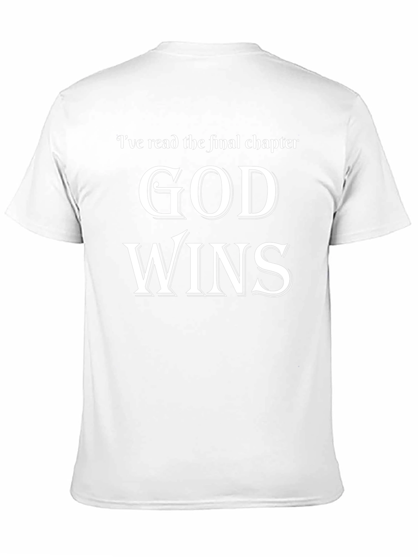 God Wins Black T-Shirt Christian Faith Apparel