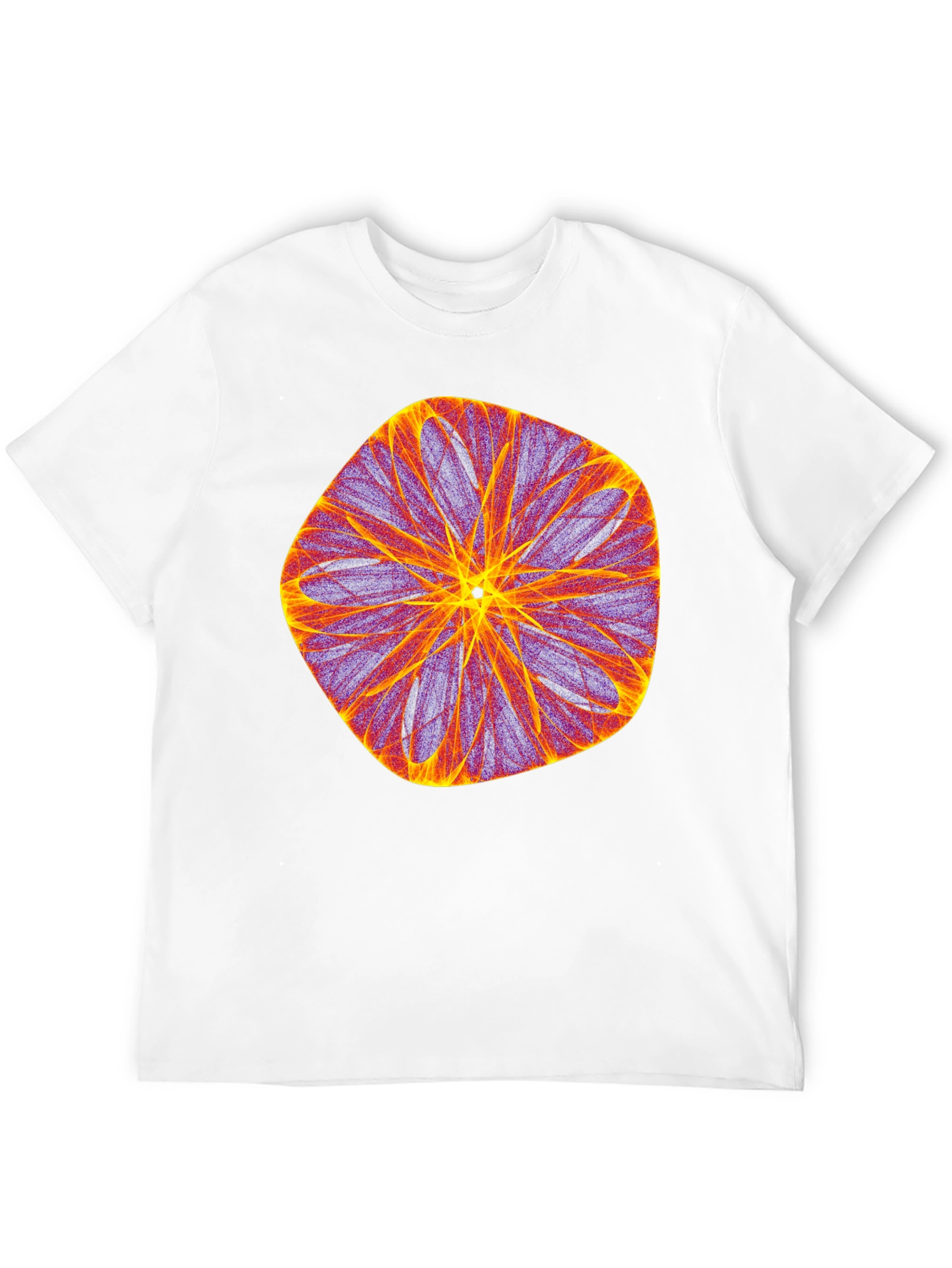Abstract Geometric Graphic Black T-Shirt