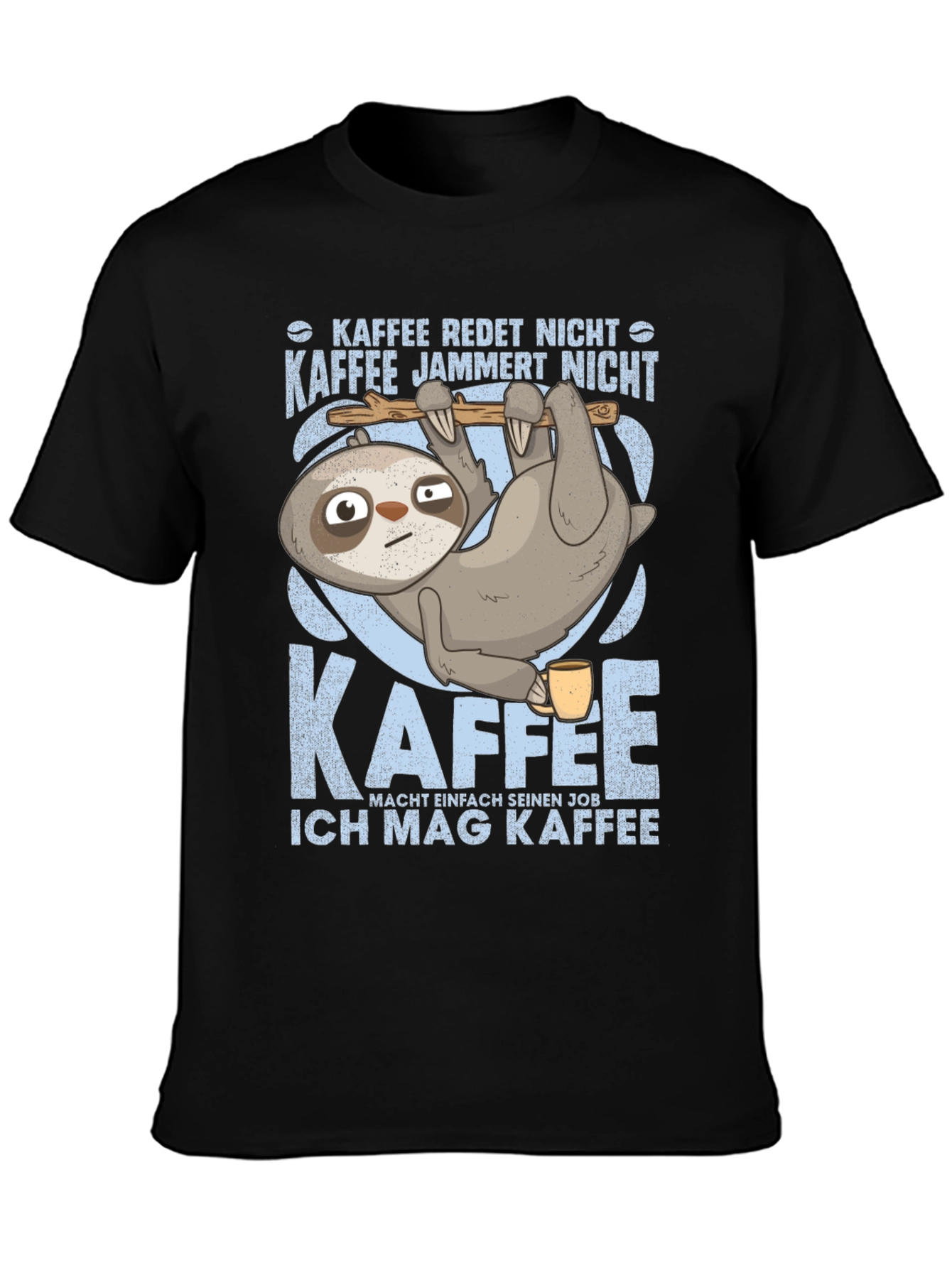 Sloth Coffee Graphic Tee - Kaffee Redet Nicht