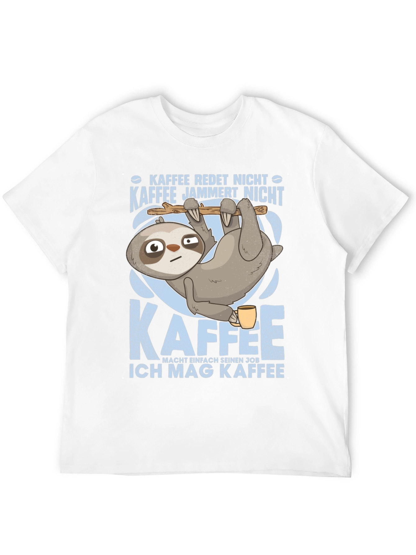 Sloth Coffee Graphic Tee - Kaffee Redet Nicht