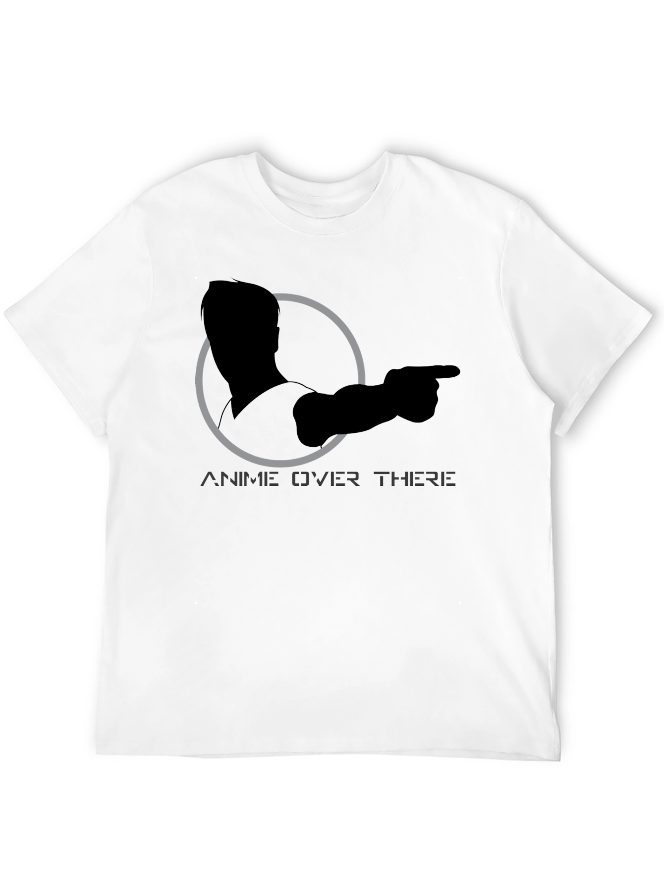 Anime Over There Graphic Tee - Black T-Shirt