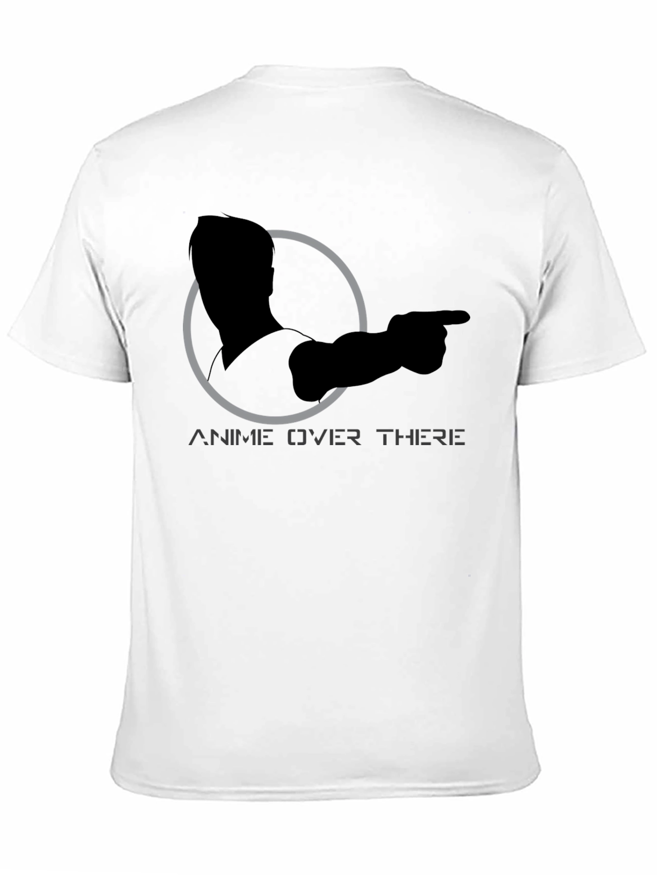 Anime Over There Graphic Tee - Black T-Shirt