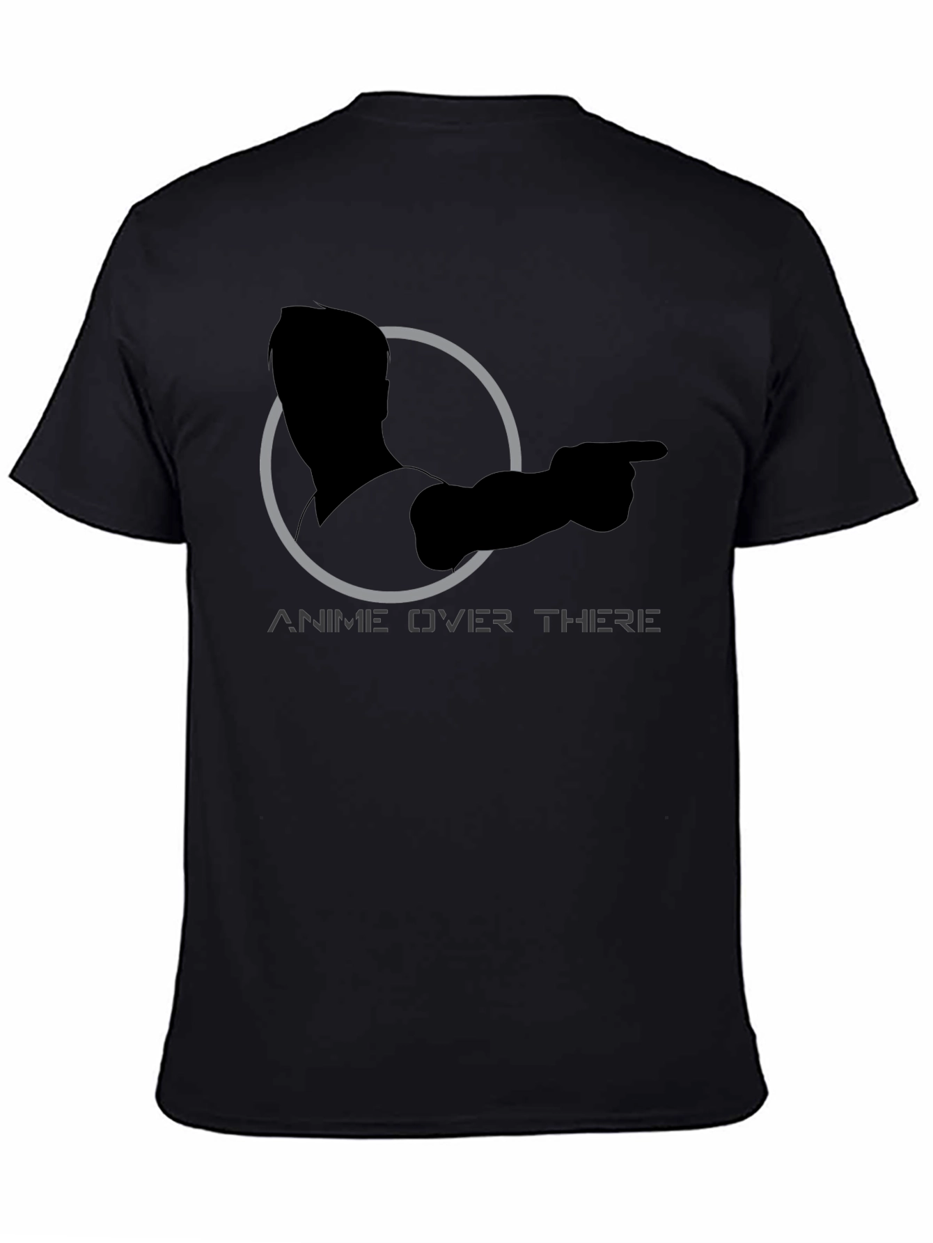 Anime Over There Graphic Tee - Black T-Shirt