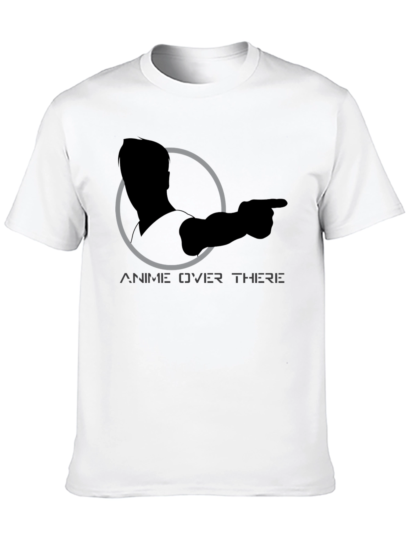 Anime Over There Graphic Tee - Black T-Shirt
