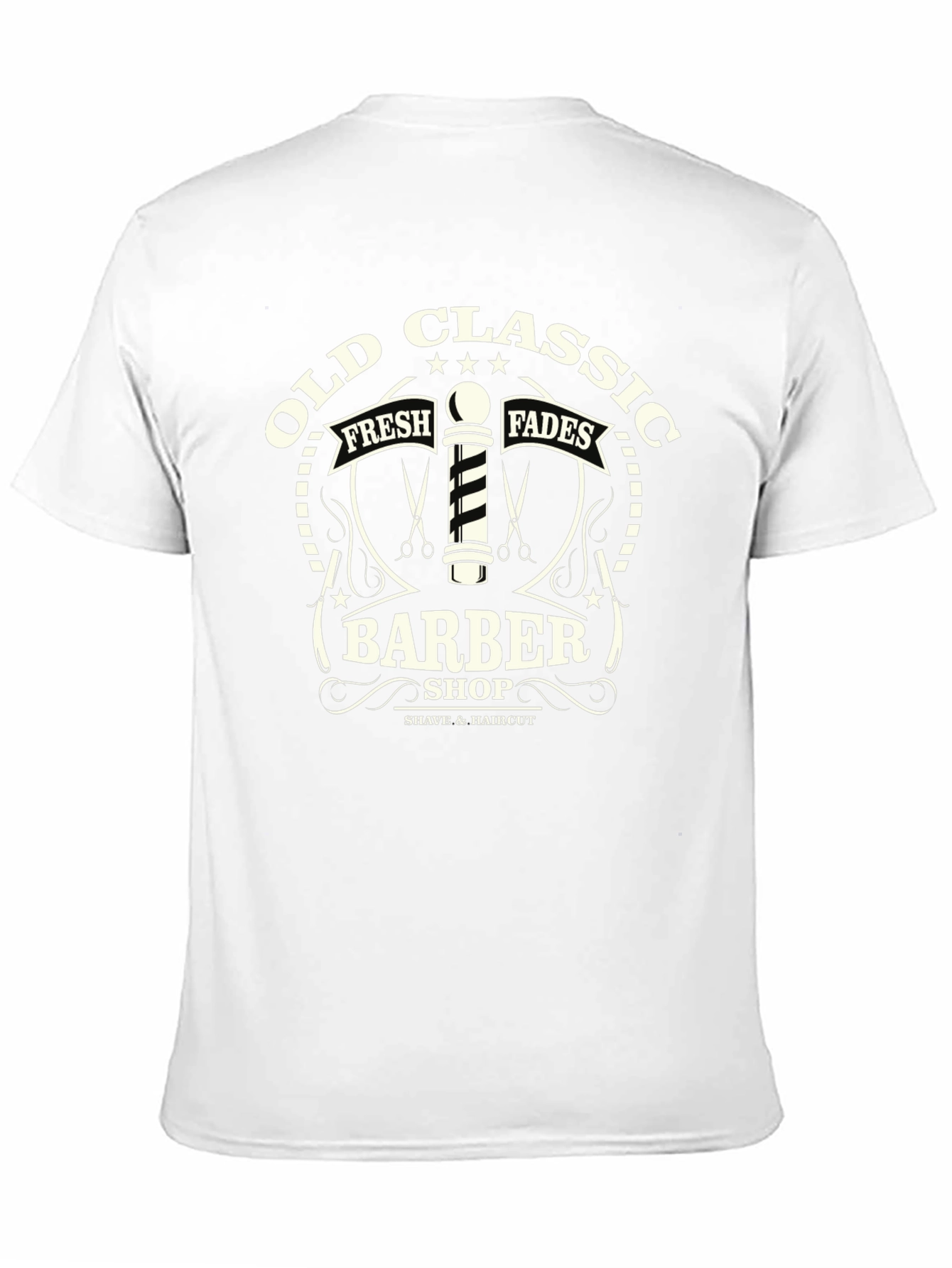Old Classic Barber Shop Graphic T-Shirt