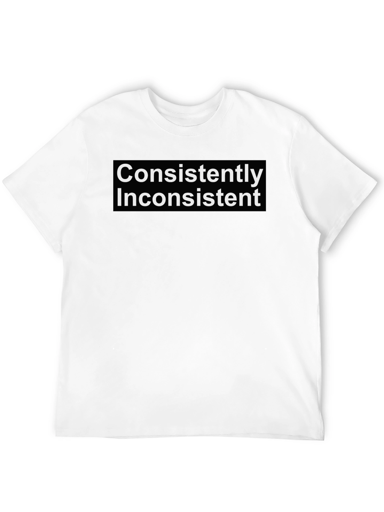 Consistently Inconsistent Graphic Tee - Black