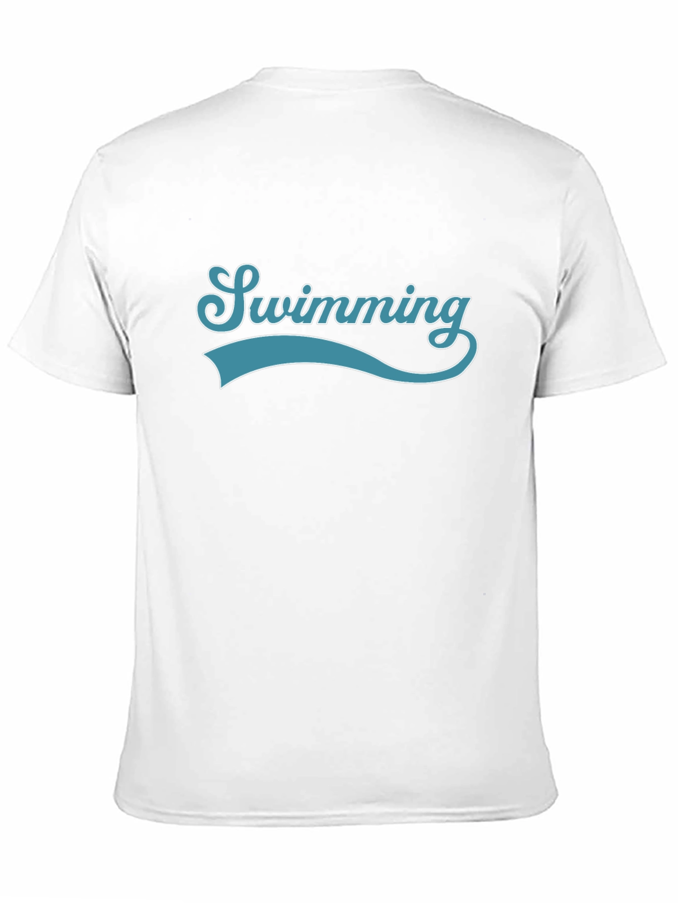 Swimming Graphic Print Crew Neck T-Shirt