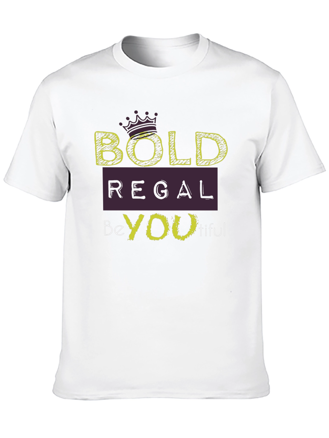 Bold Regal Be-YOU-tiful Black Graphic Tee