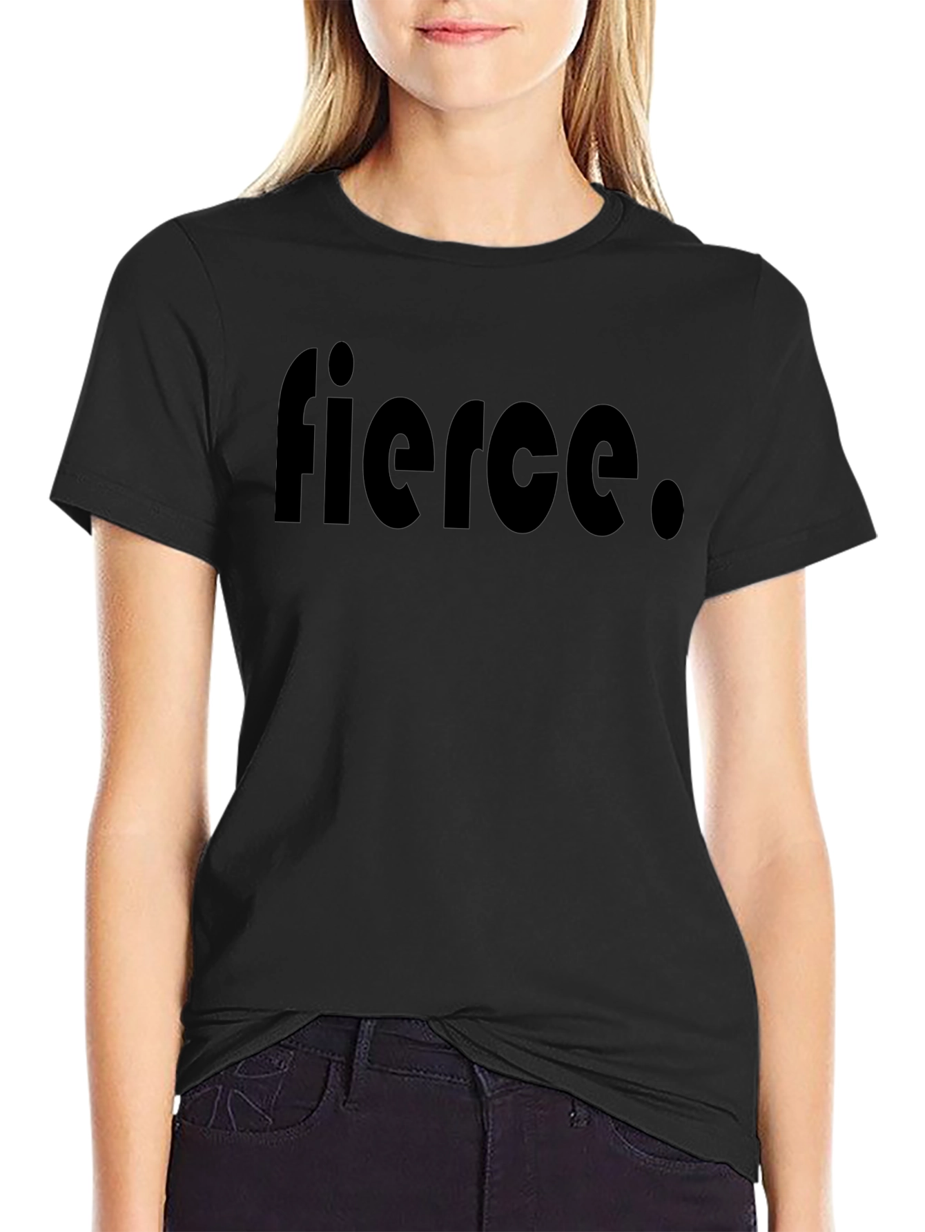 Fierce Black Graphic Tee - Stylish Comfort