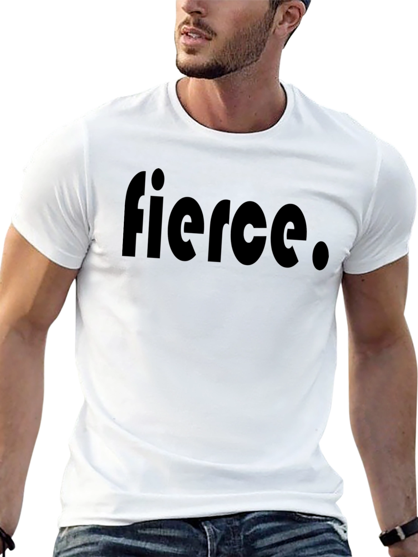 Fierce Black Graphic Tee - Stylish Comfort