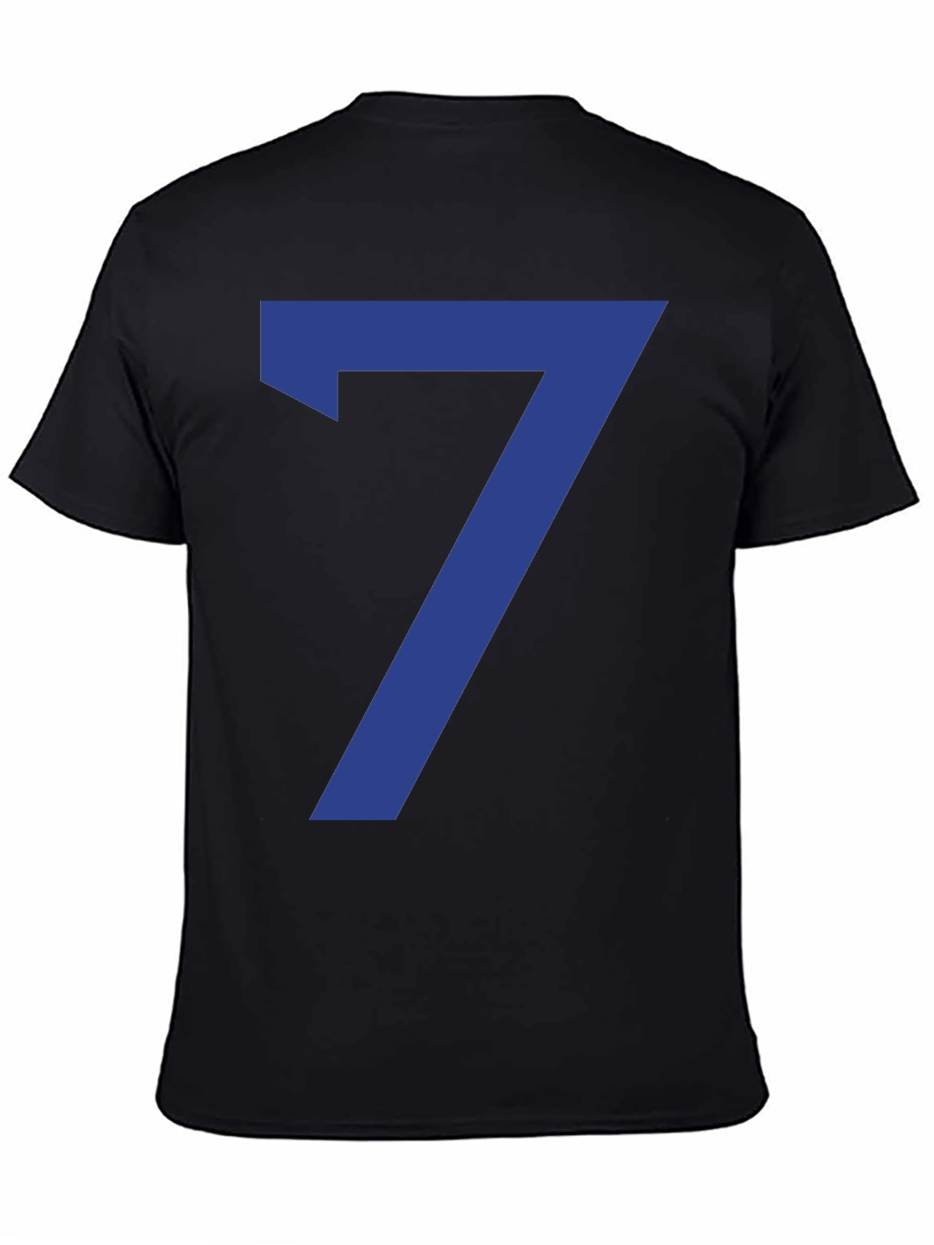 Lucky Number 7 Graphic Tee - Black