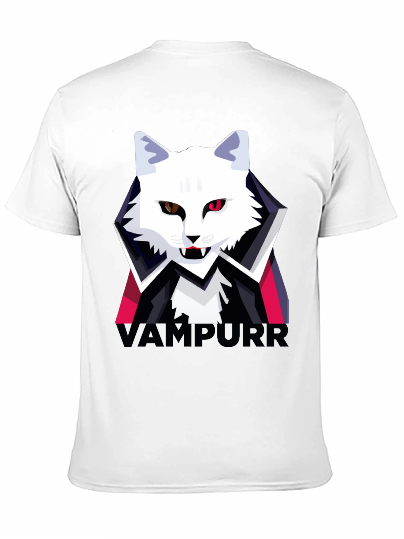 Vampurr Cat Graphic T-Shirt - Halloween Tee