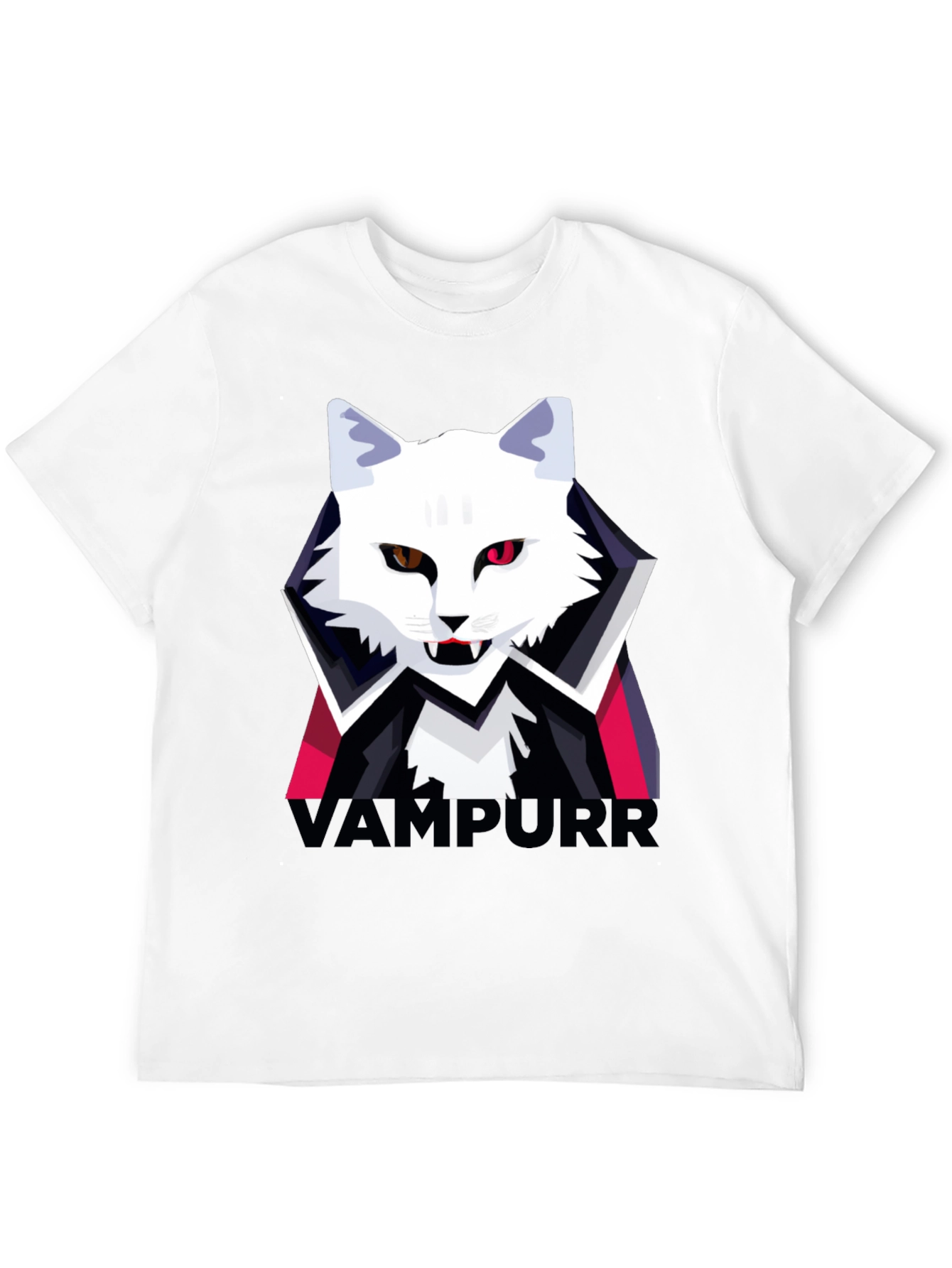 Vampurr Cat Graphic T-Shirt - Halloween Tee