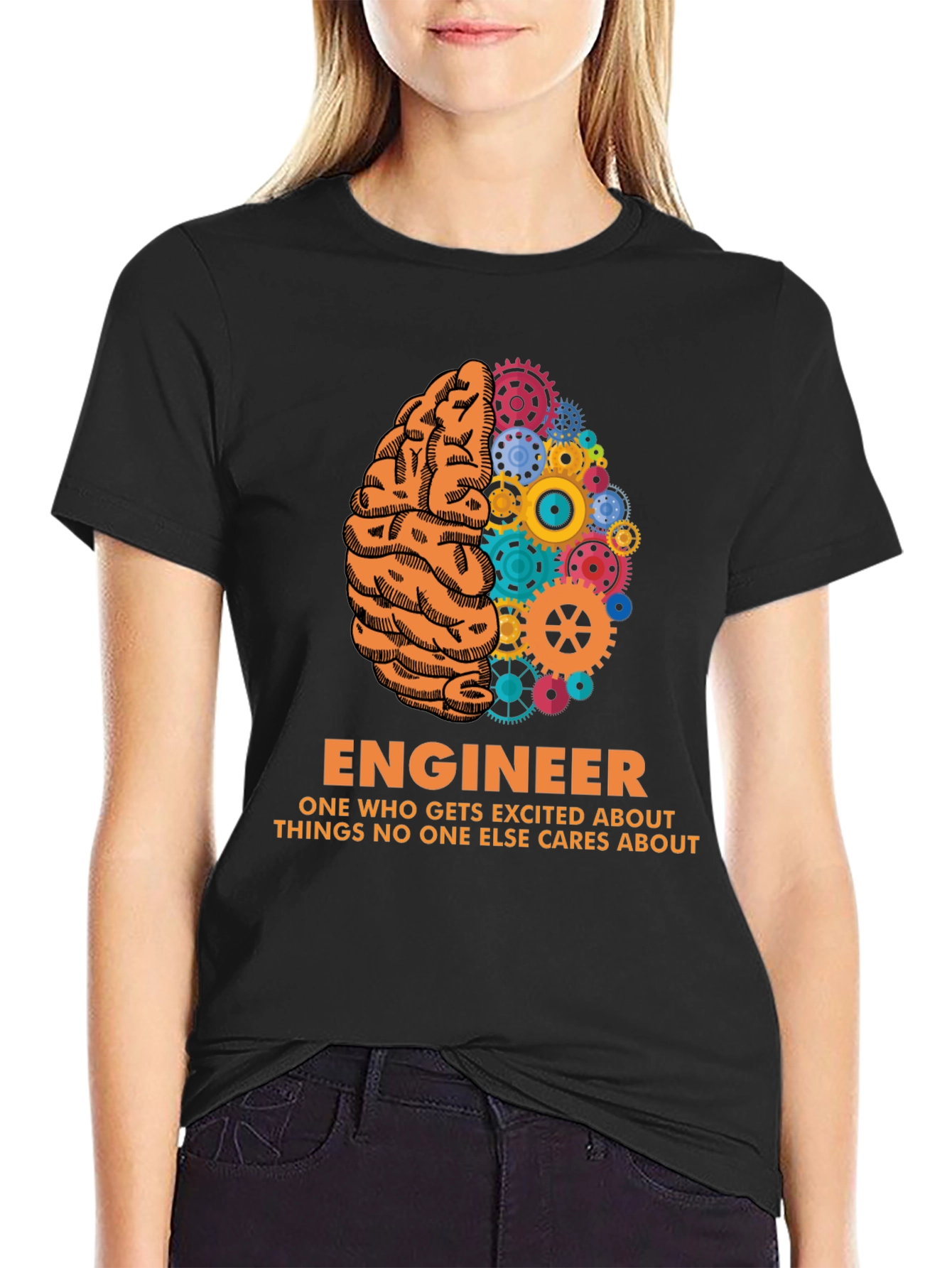 Engineer Brain Gear T-Shirt - Unique Gift