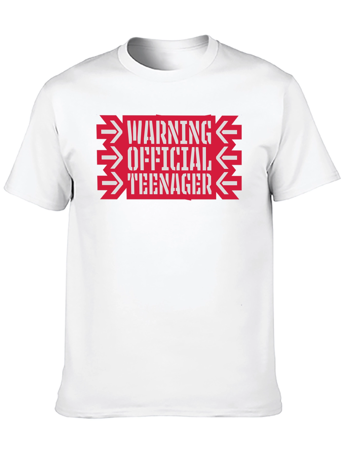 Warning Official Teenager Graphic Tee
