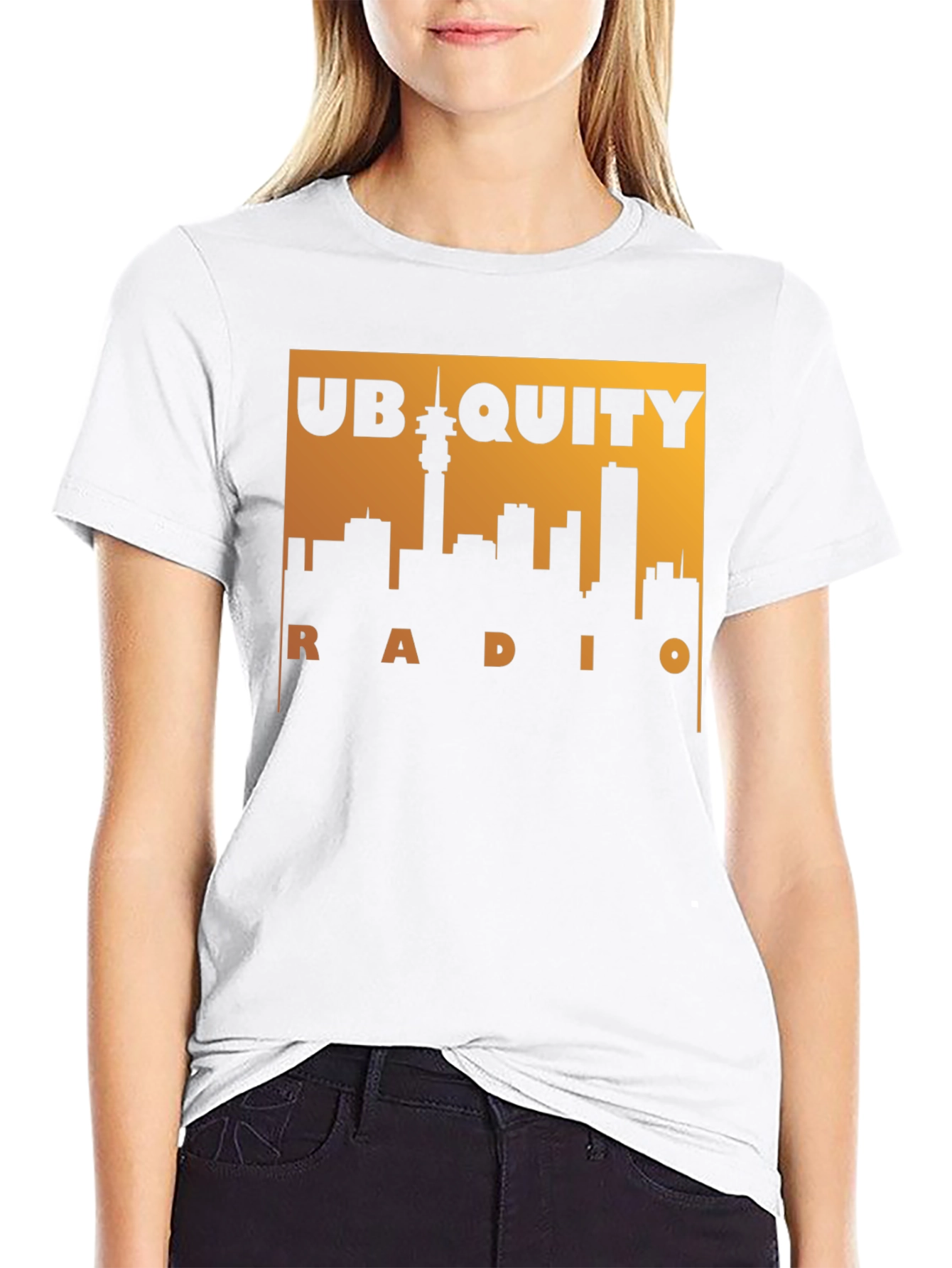 Ubiquity Radio T-Shirt - Cityscape Design