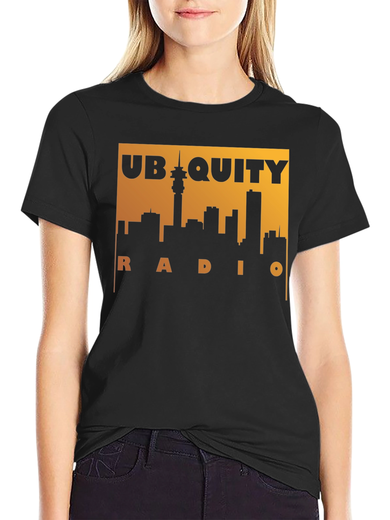 Ubiquity Radio T-Shirt - Cityscape Design