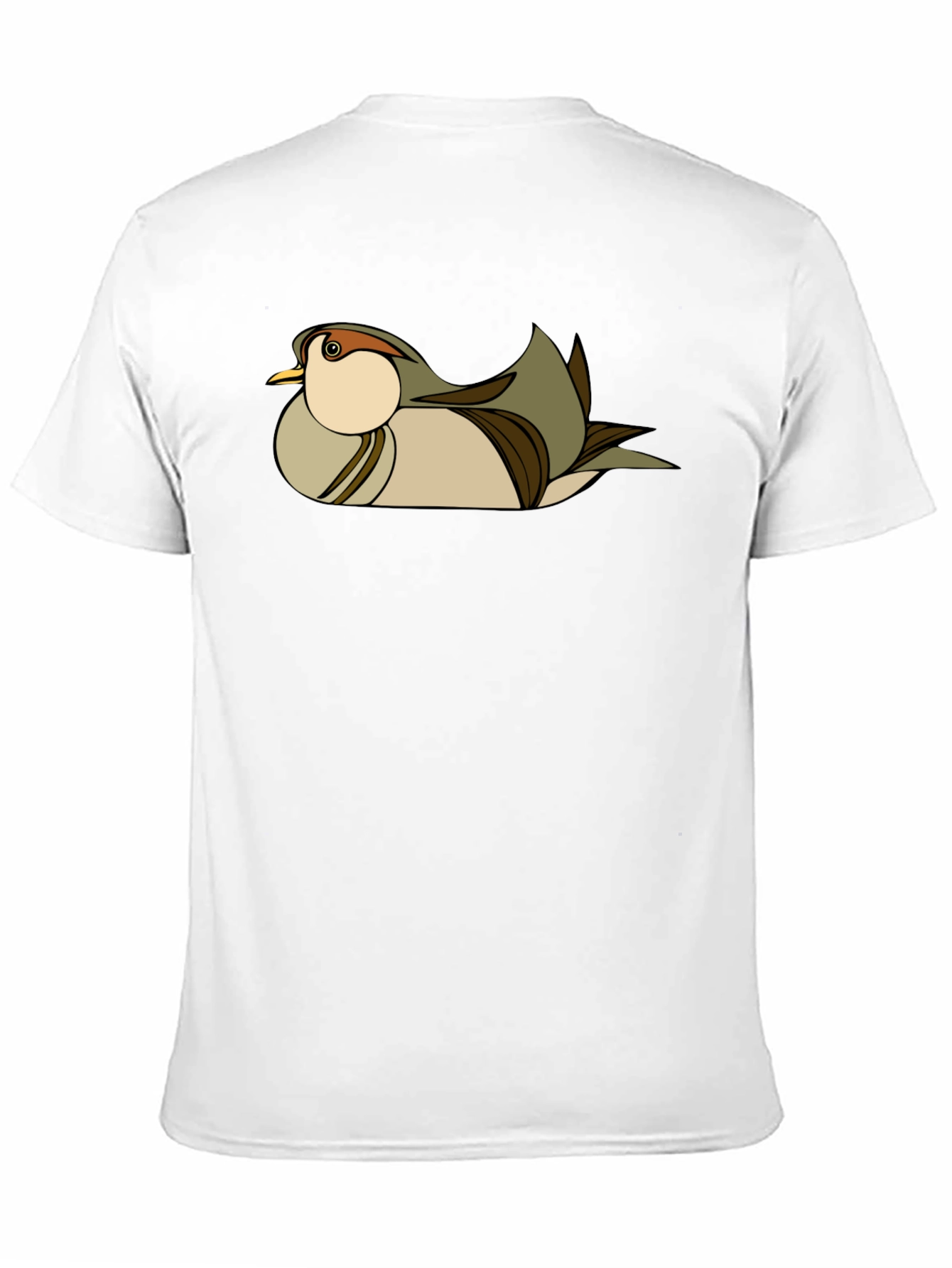 Stylish Bird Graphic Black T-Shirt