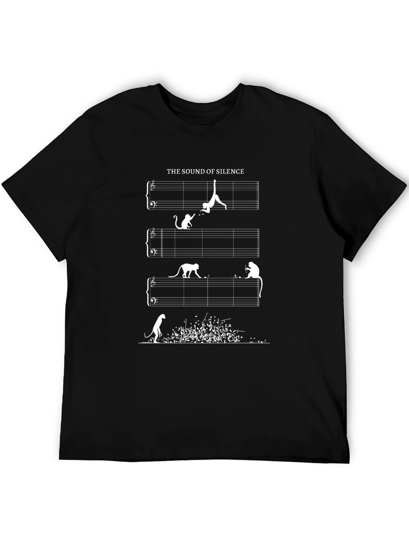 The Sound of Silence Monkey Music T-Shirt