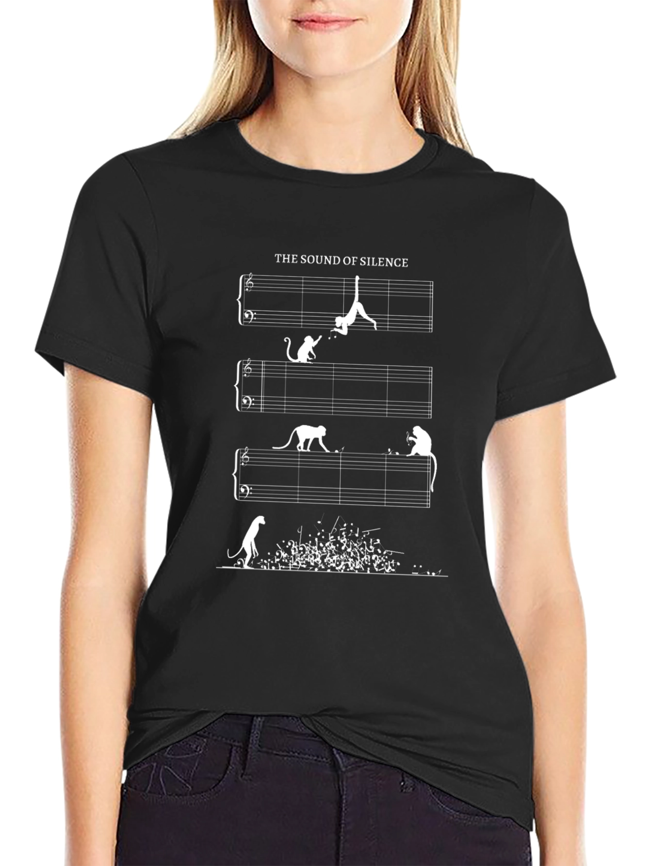 The Sound of Silence Monkey Music T-Shirt