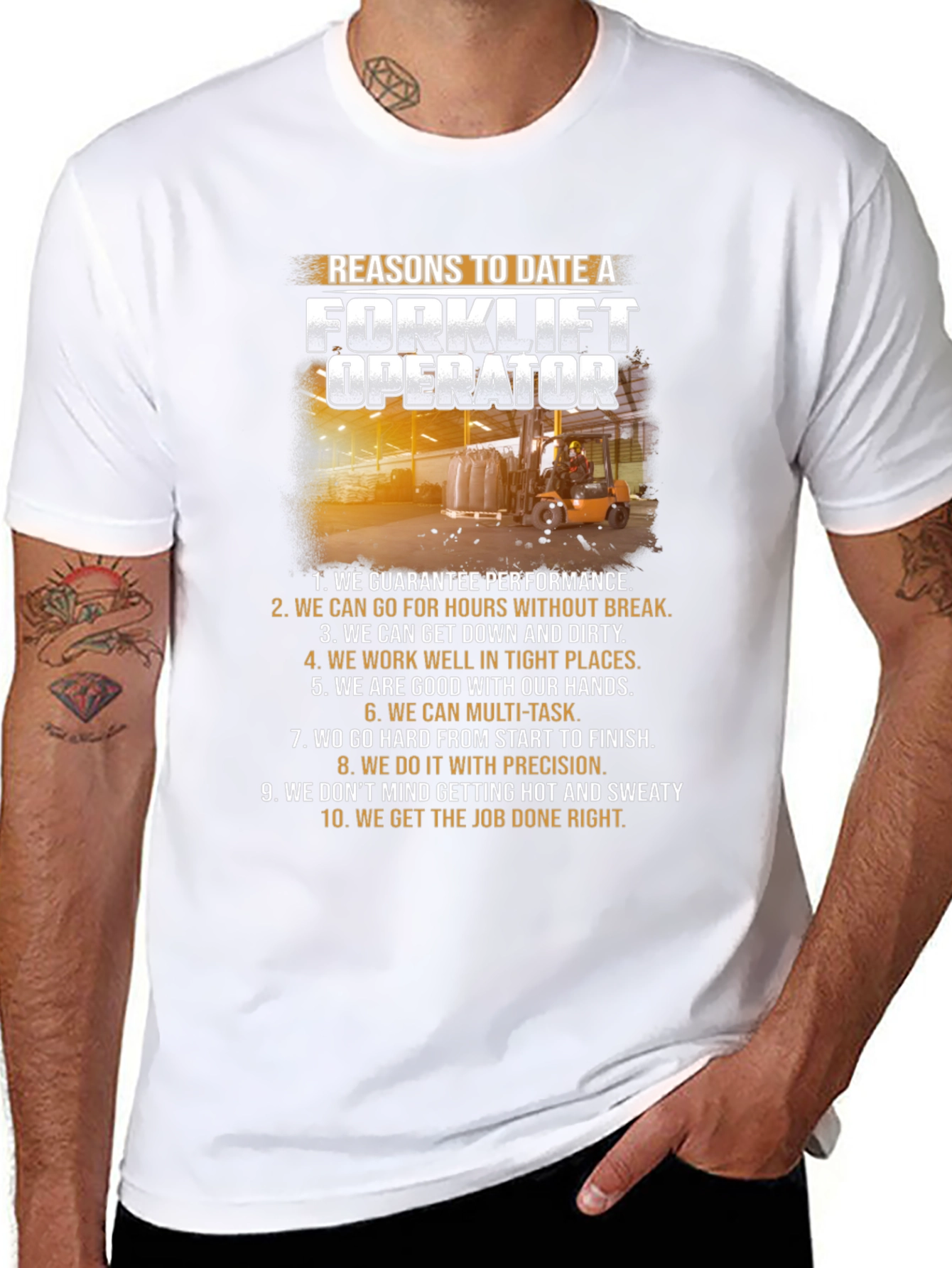 Reasons to Date a Forklift Operator T-Shirt