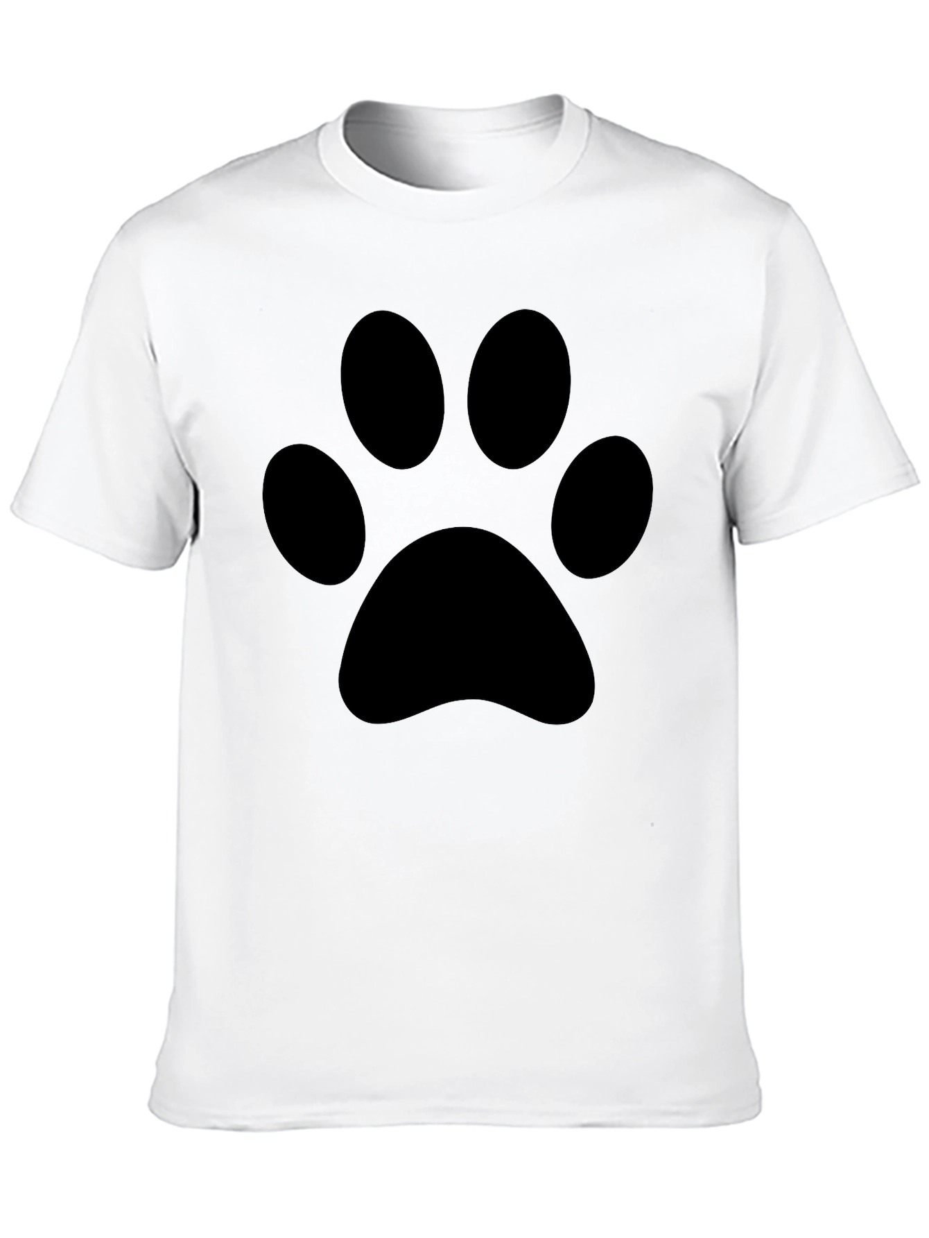 Black Paw Print T-Shirt - Casual Style