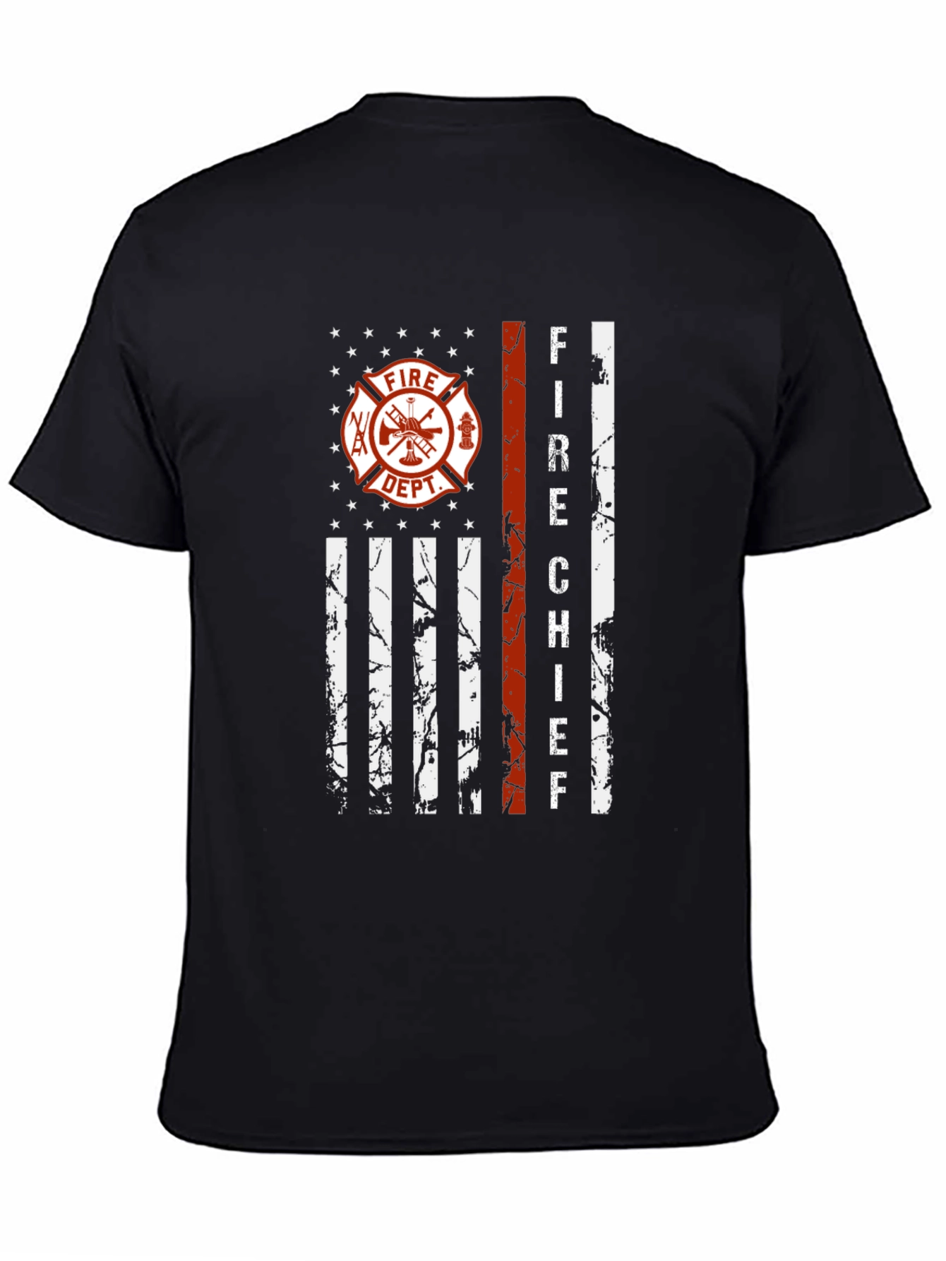 Fire Chief American Flag Graphic Tee