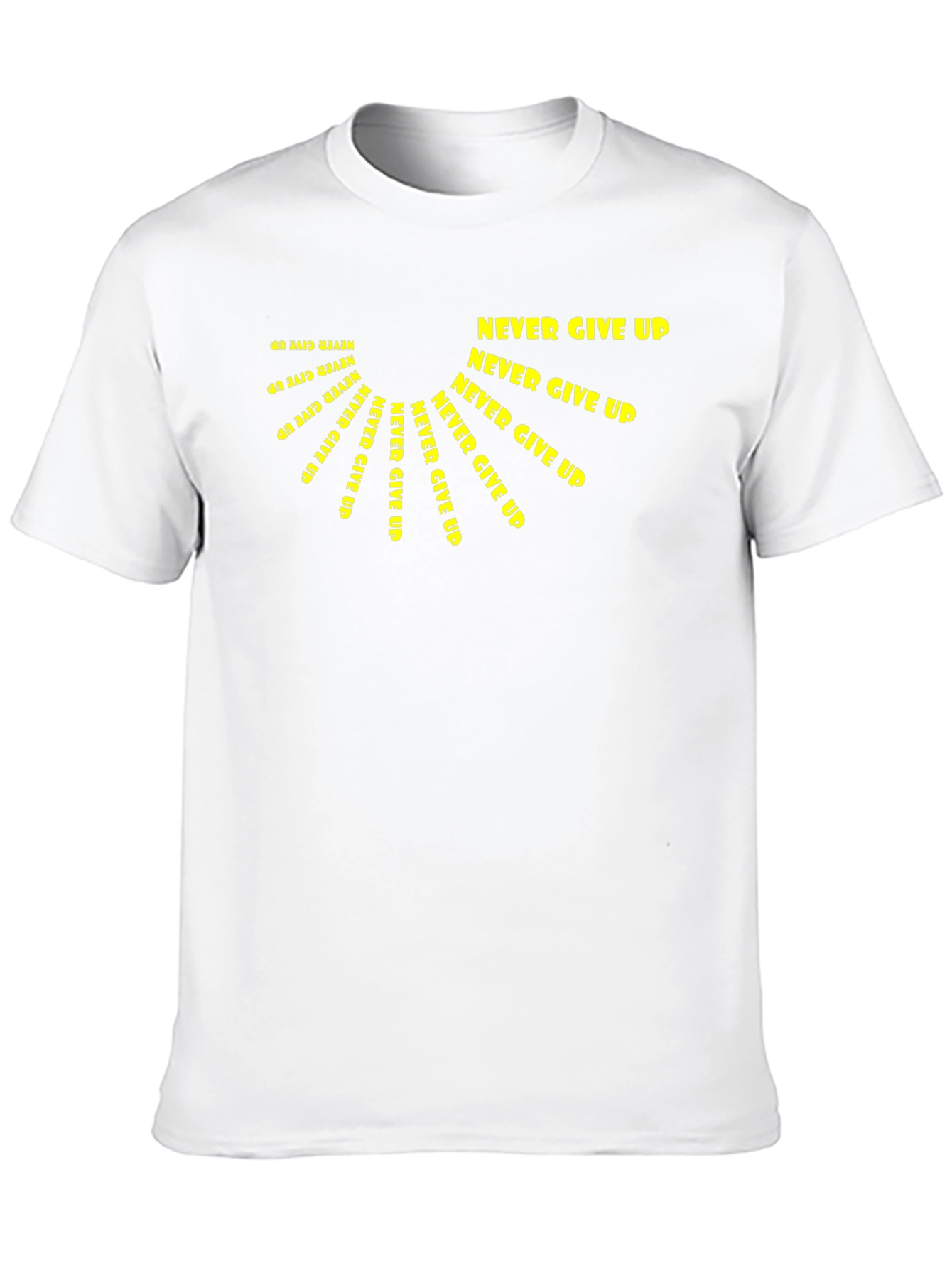 Never Give Up Graphic Tee - Motivational Design