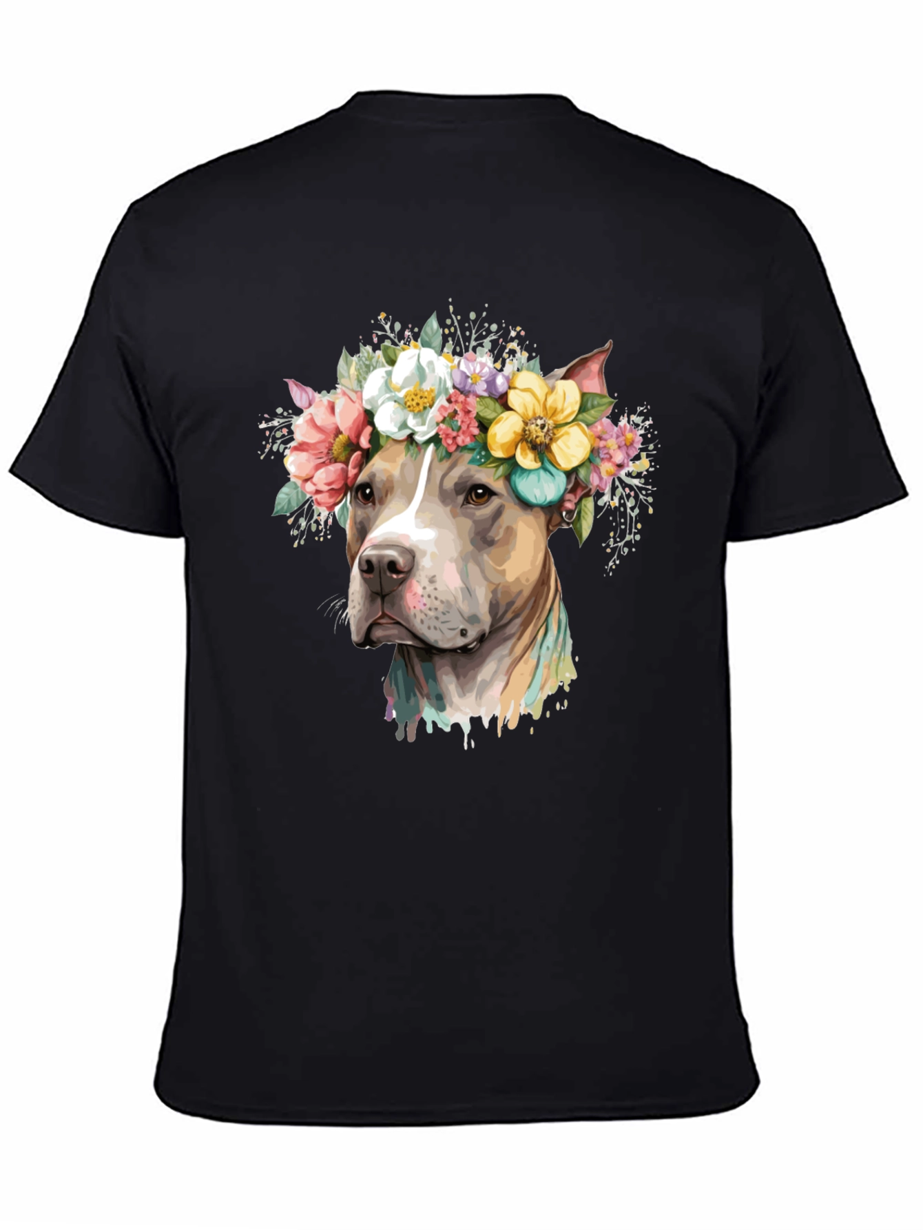 Dog with Floral Crown T-Shirt