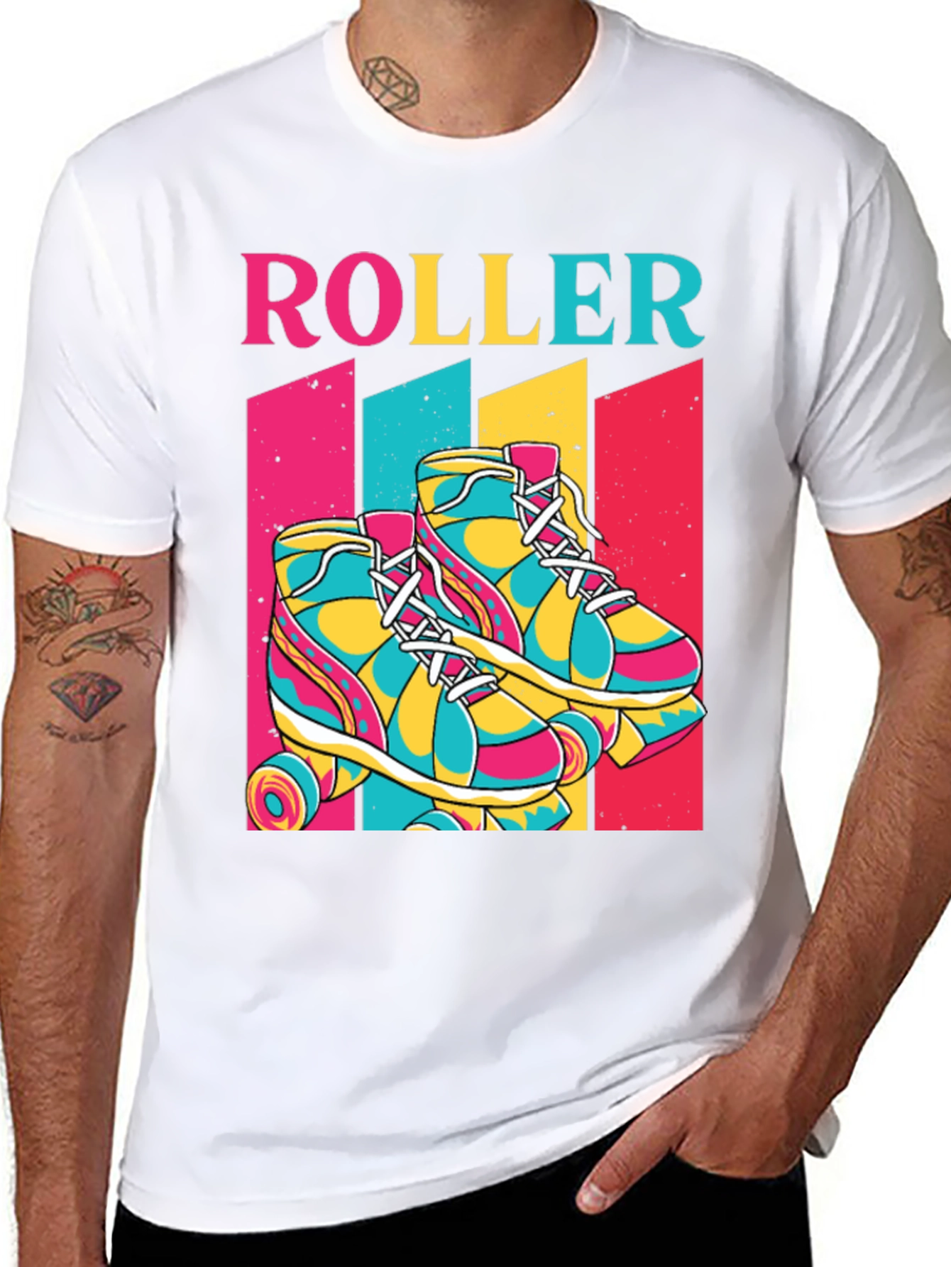 Retro Roller Skate Graphic Tee