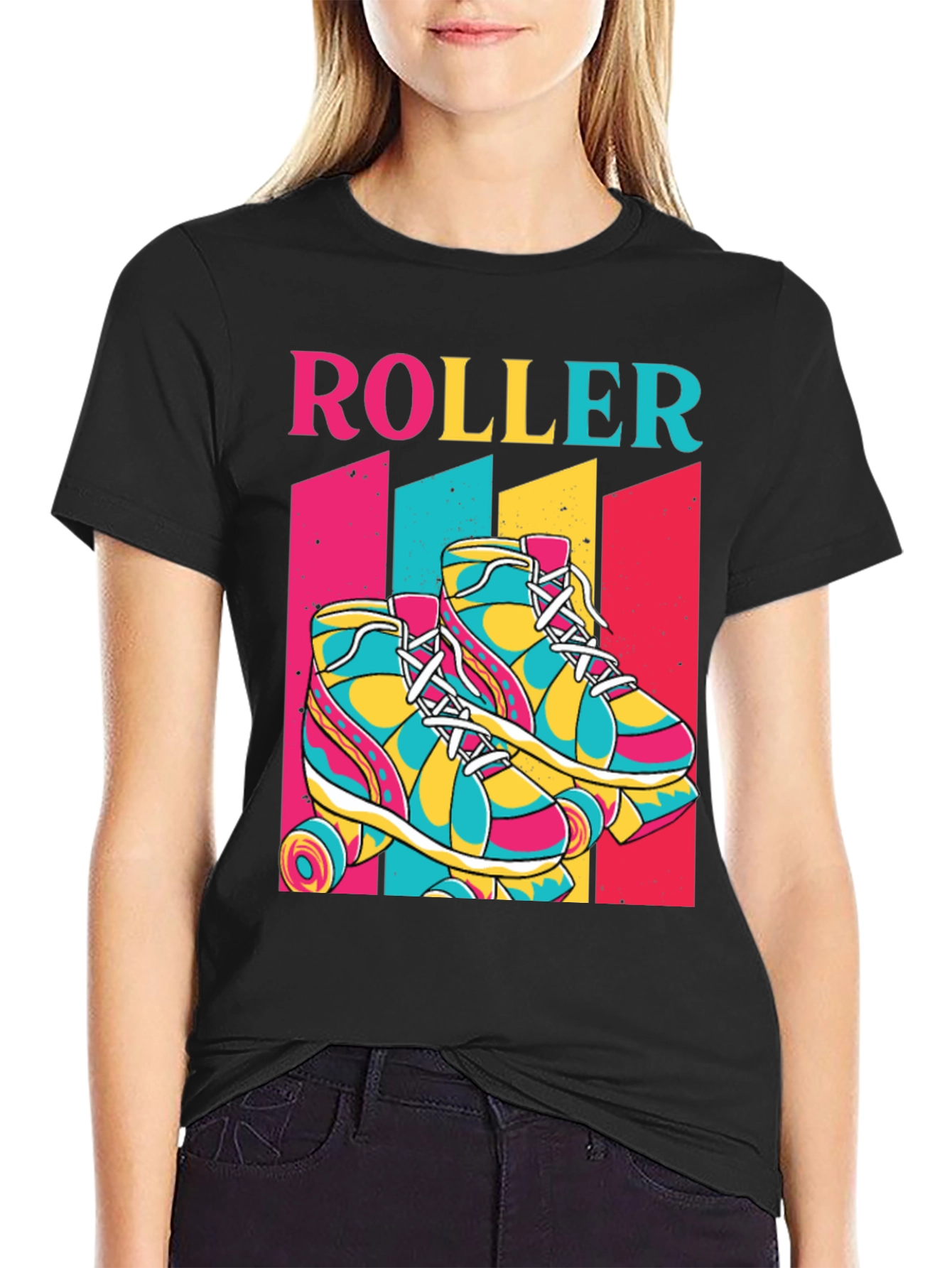 Retro Roller Skate Graphic Tee
