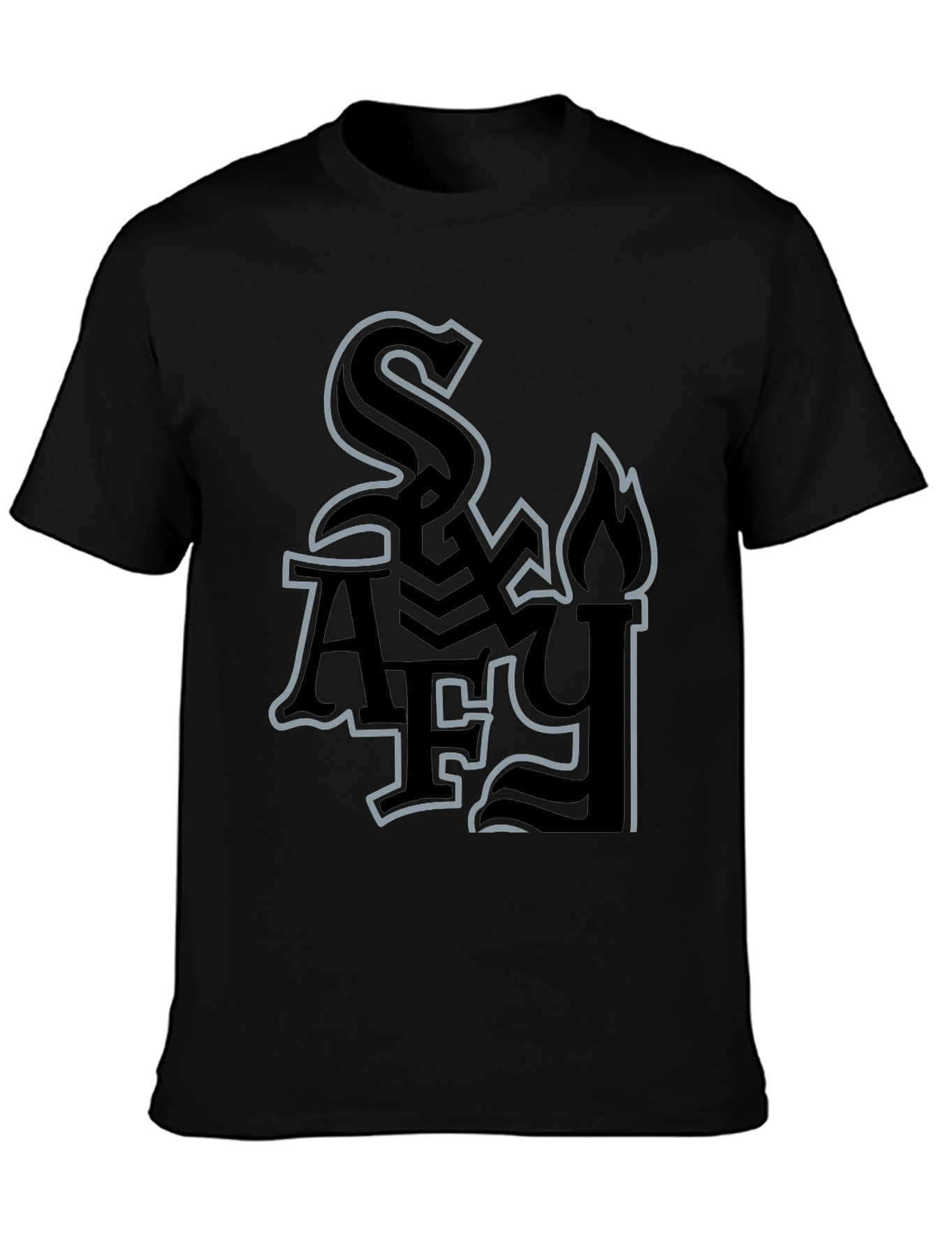Stylish Black Graphic Tee