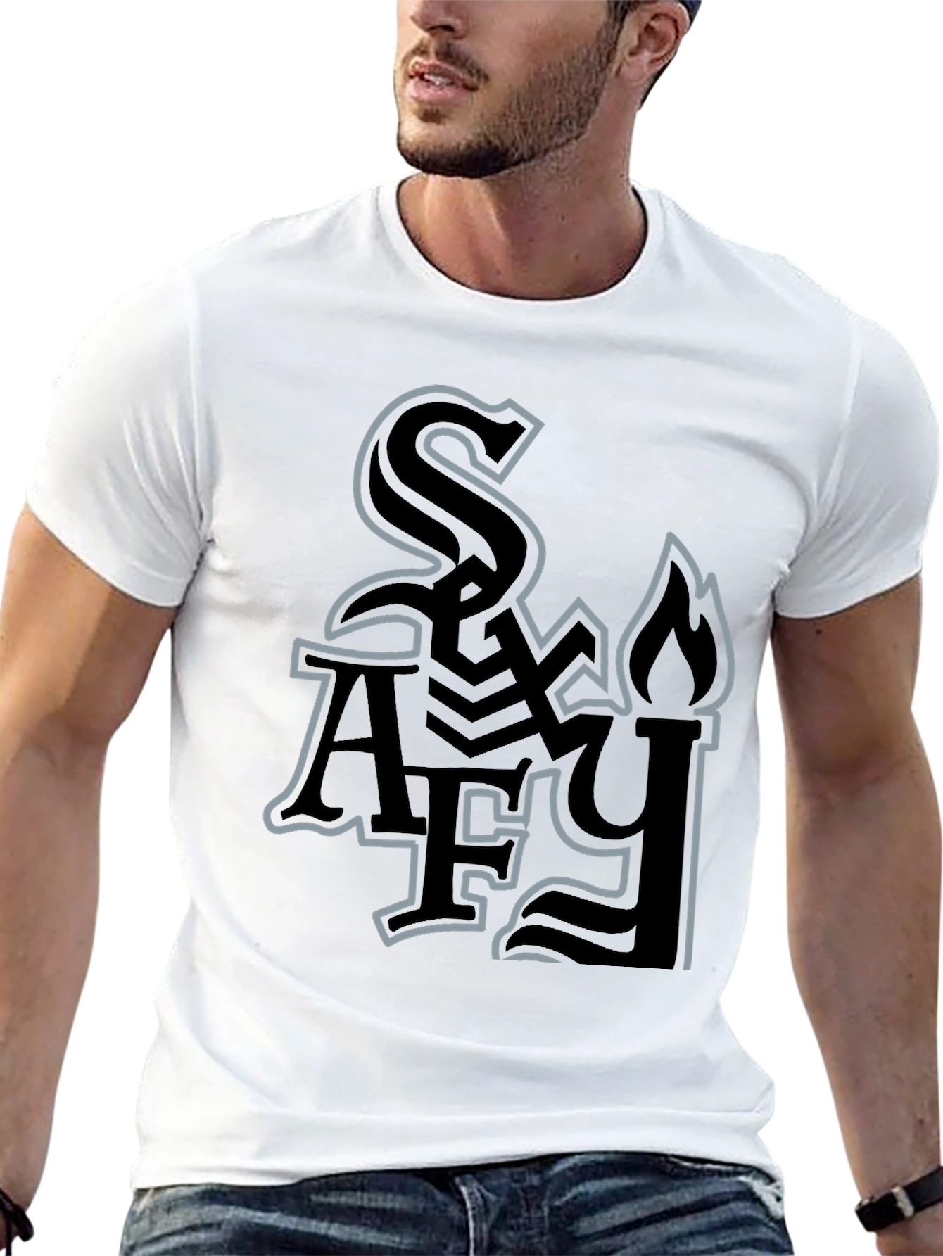 Stylish Black Graphic Tee