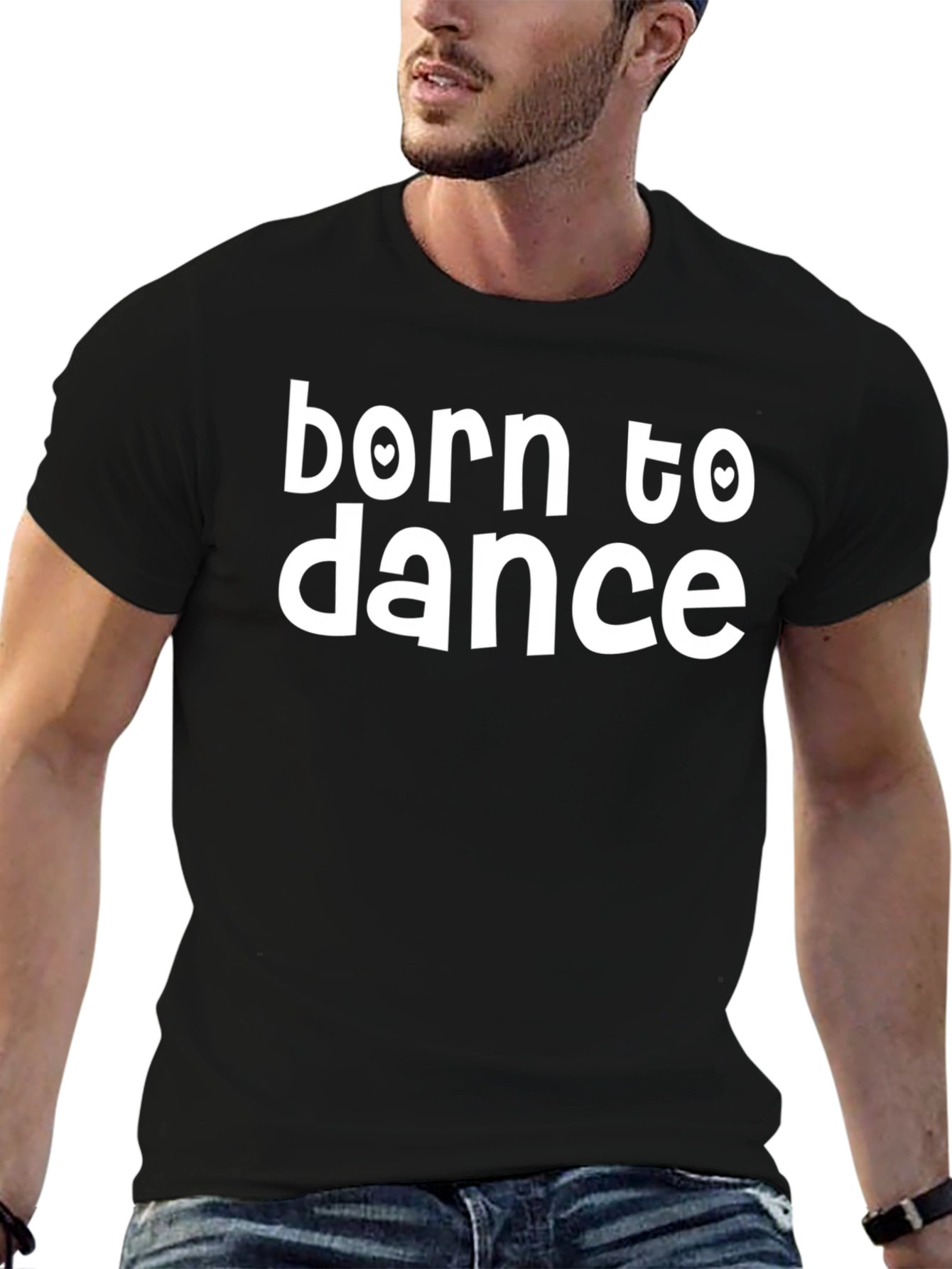 Born to Dance Black Graphic Tee Shirt